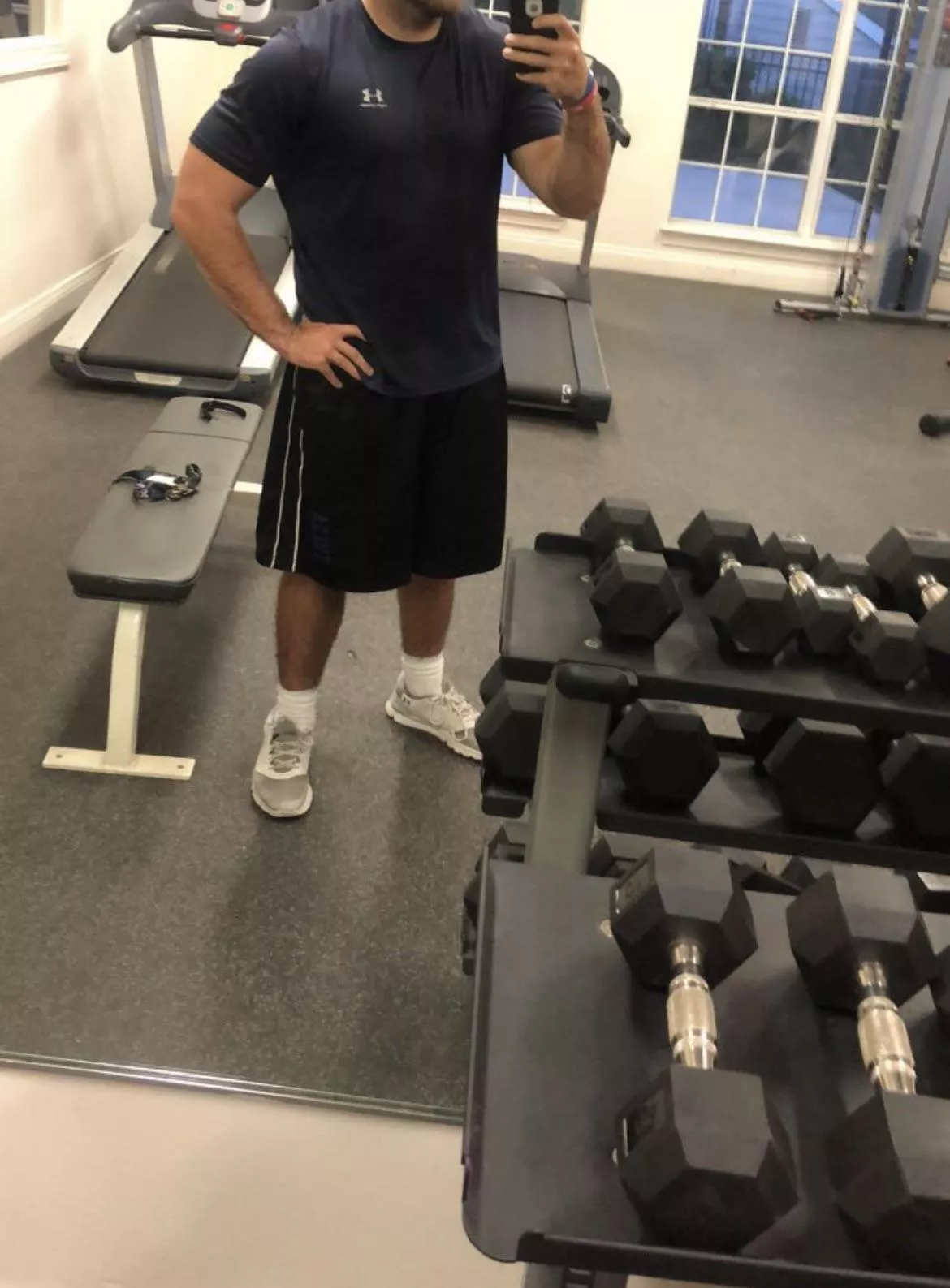 (M) Enjoying my spring break in the gym