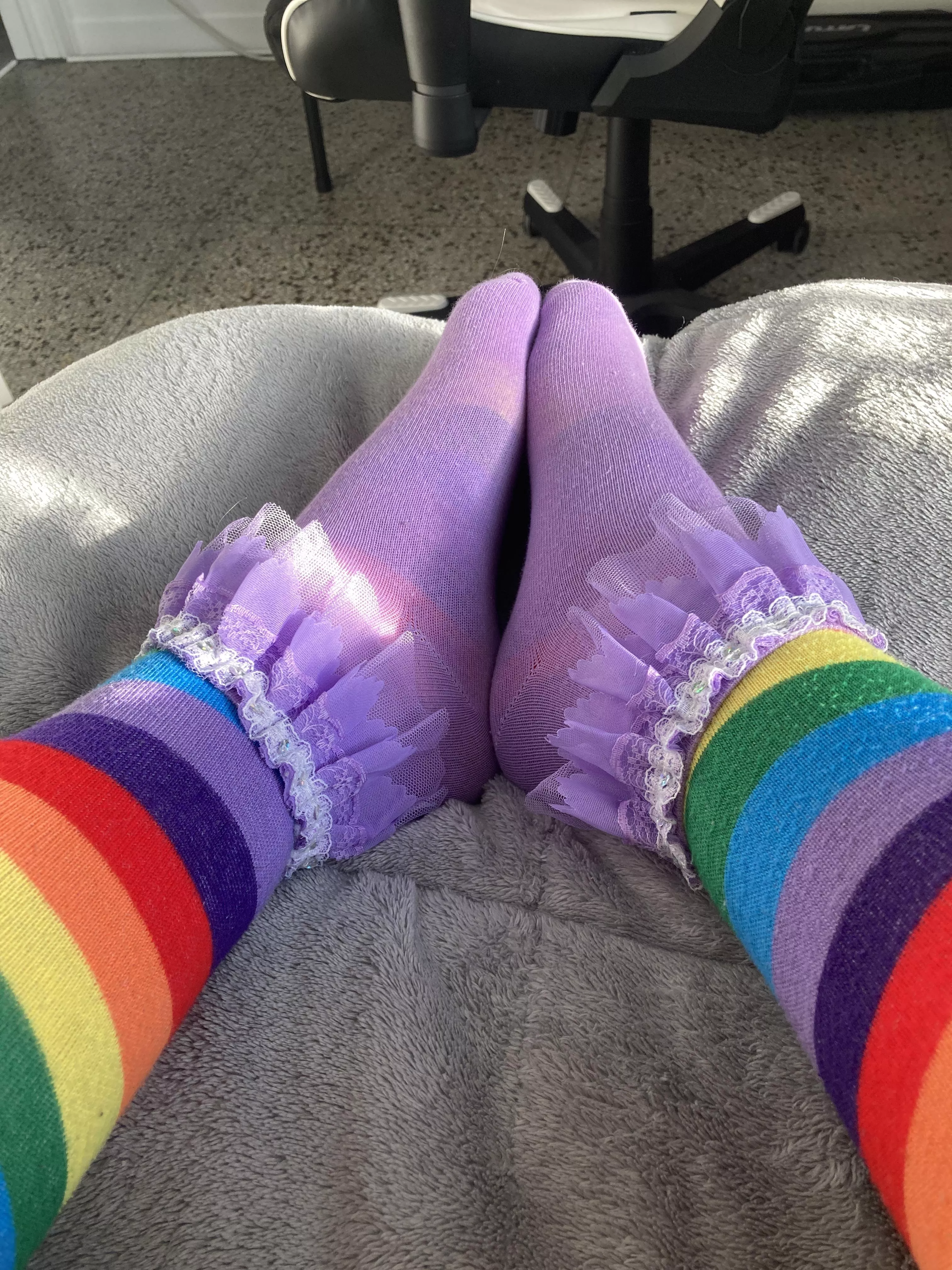 [m] I assume you like frilly socks