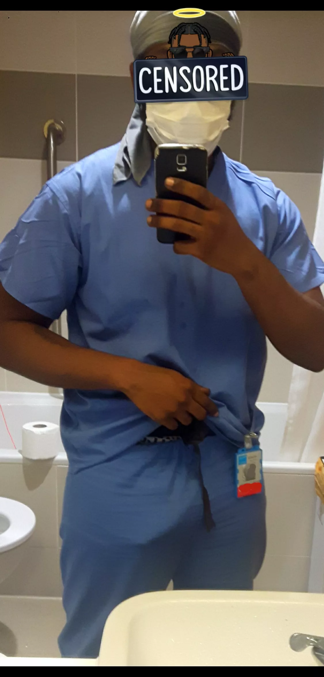 [M/27/UK] These scrubs are way too thin ðŸ™ˆ If I was your Nurse what would you do ðŸ‘€