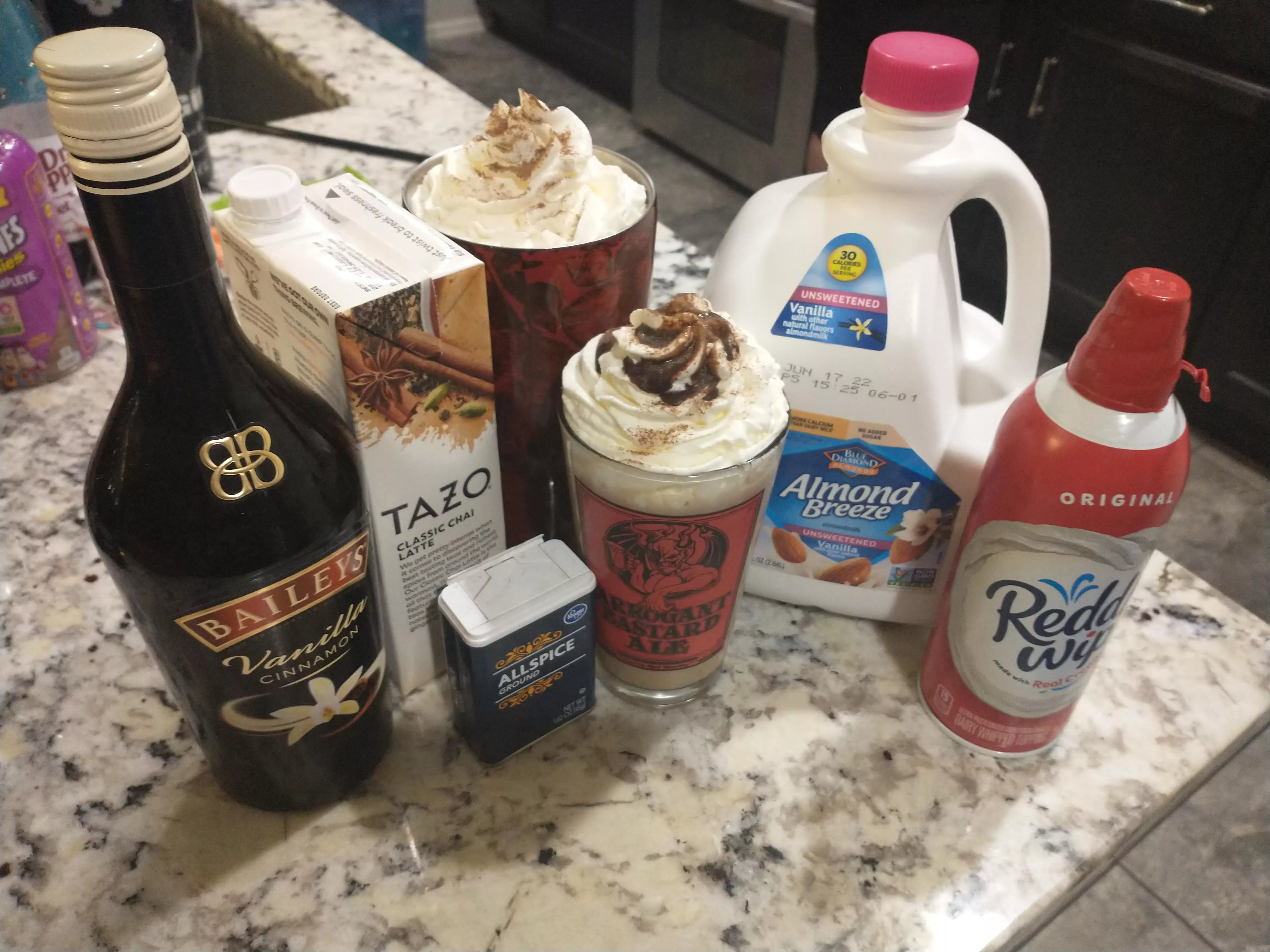 🖤 Made dessert beverages for Daddy and me. 🖤