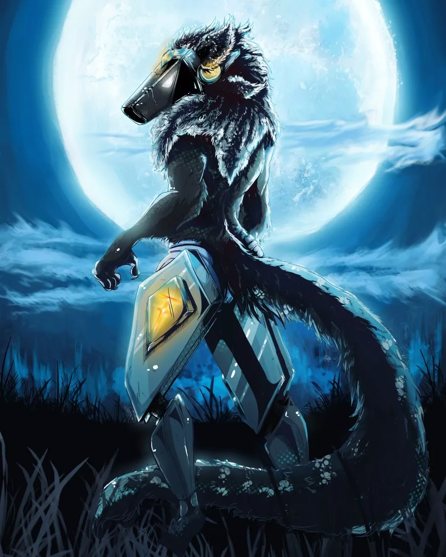 made this full moon protogen last year. Hope you like it. my pages are: (deviantart: azelleca) (twitch: moxiemexie) (instagram: simoneripke.art) love you all and see you with my next post ðŸ’•