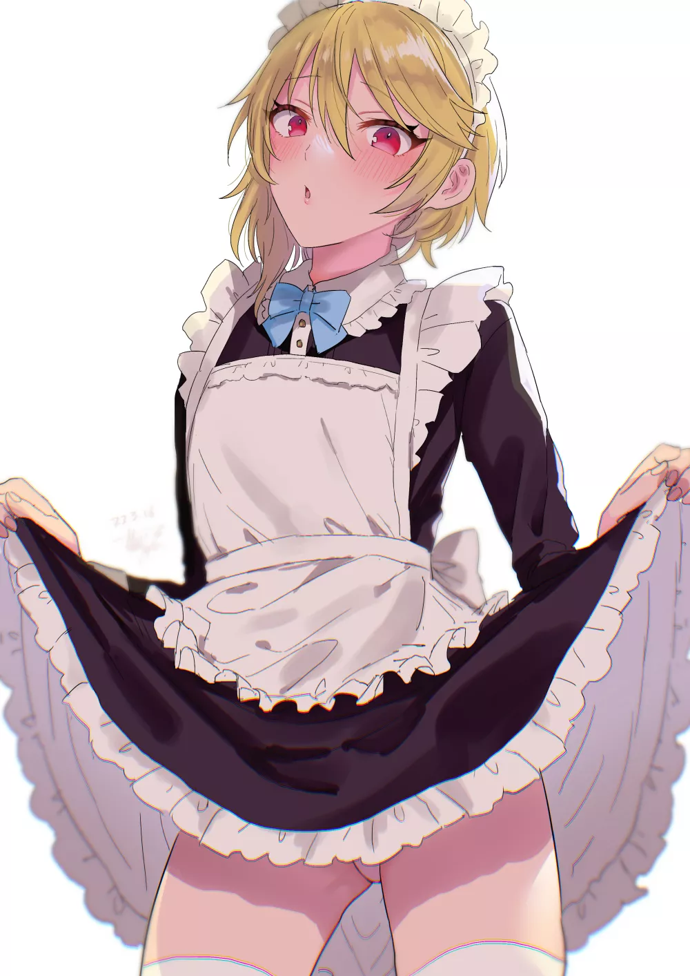 Maid boi, what do you have under your outfit?