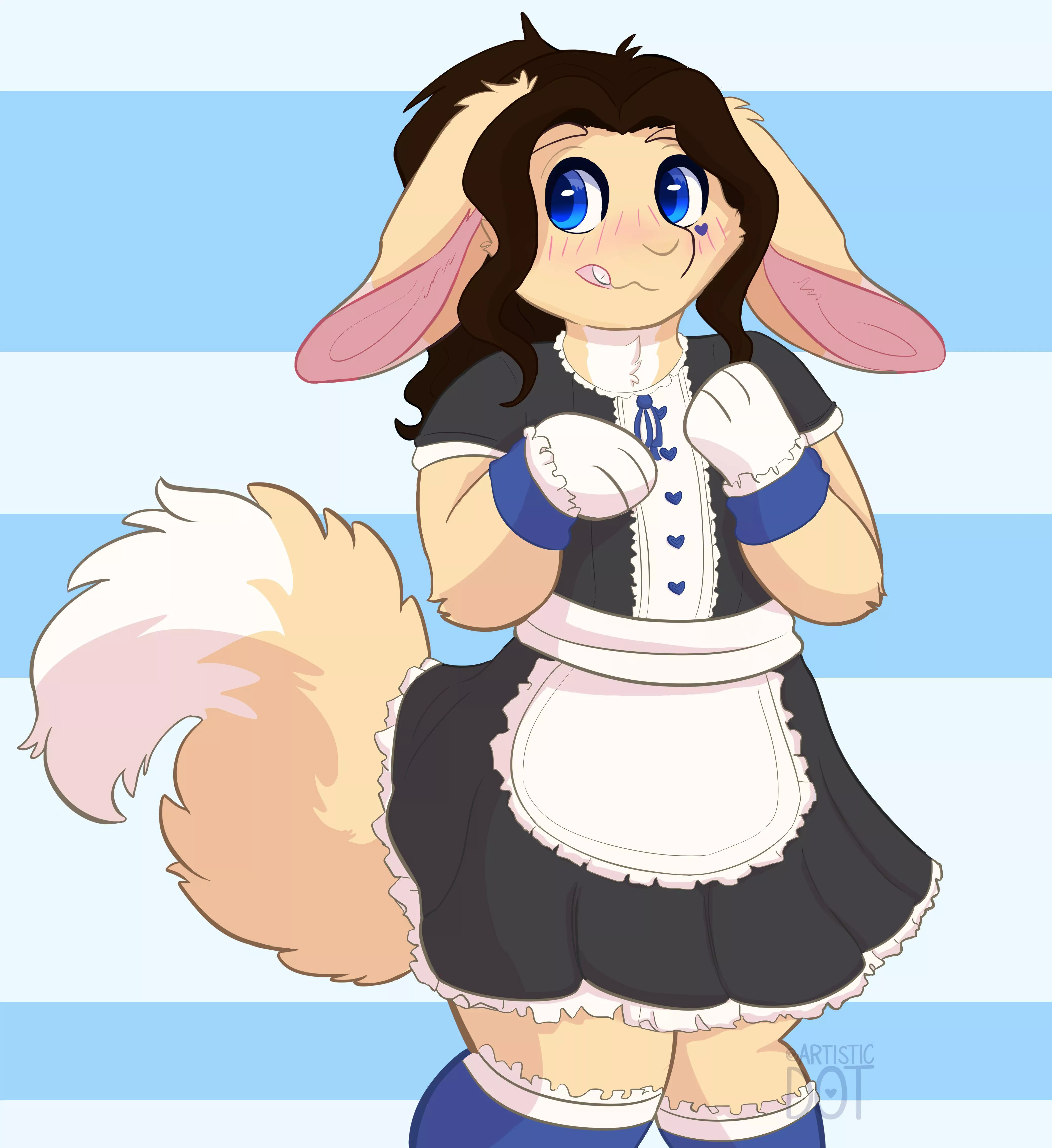 Maid bunny 🐰 @artistic_dot on twitter