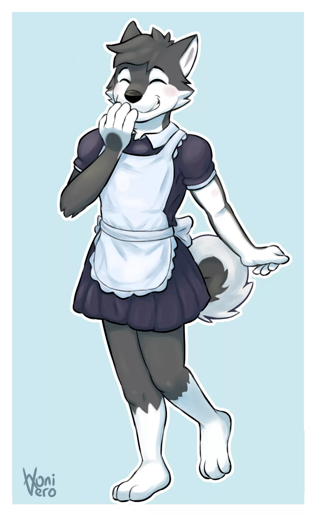 Maid husky (Art by me)