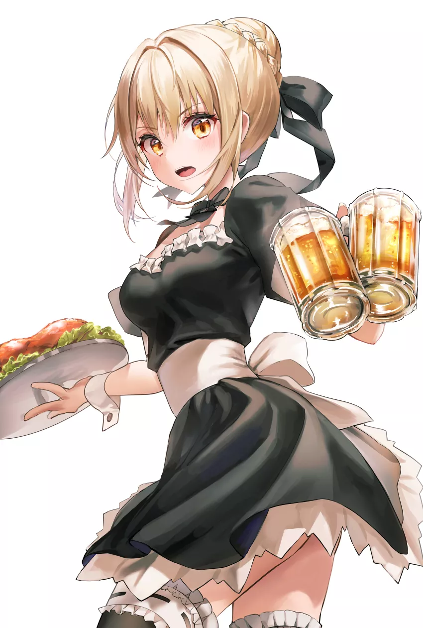 Maid Saber at your service