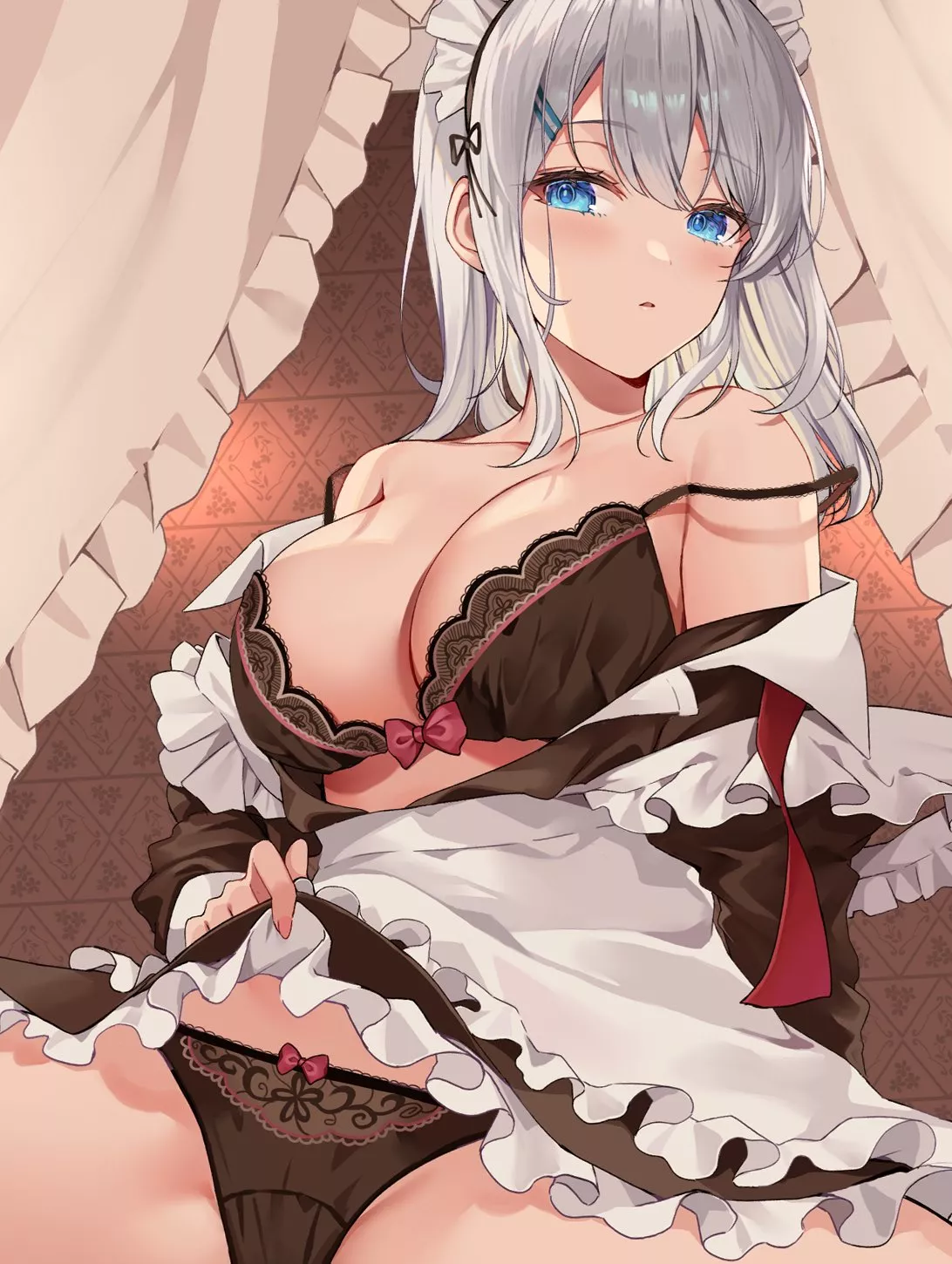 Maid Showing Off