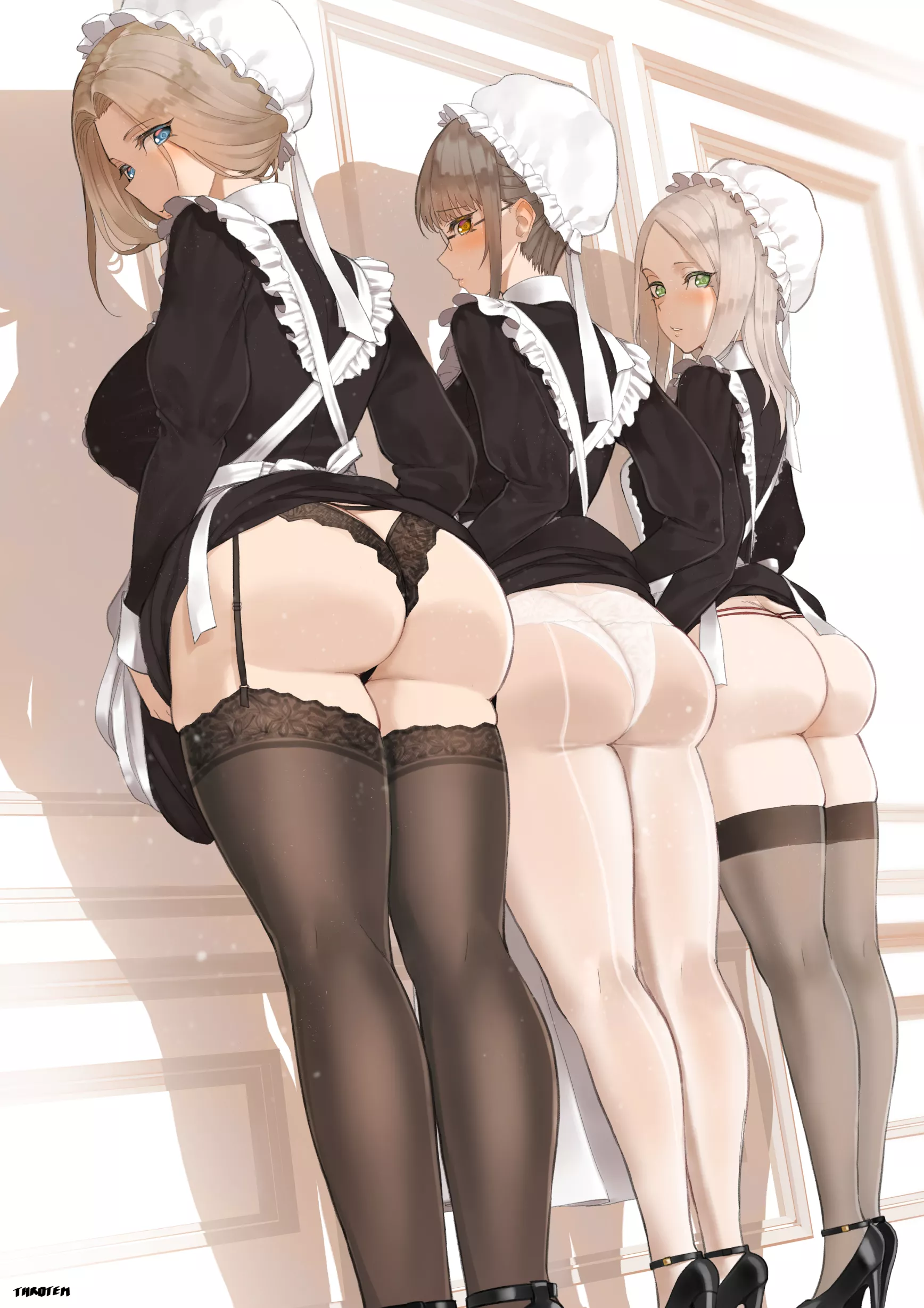 Maids lined up (Throtem)