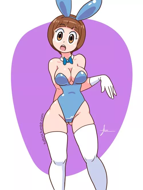 Mako in a bnunygirl costume