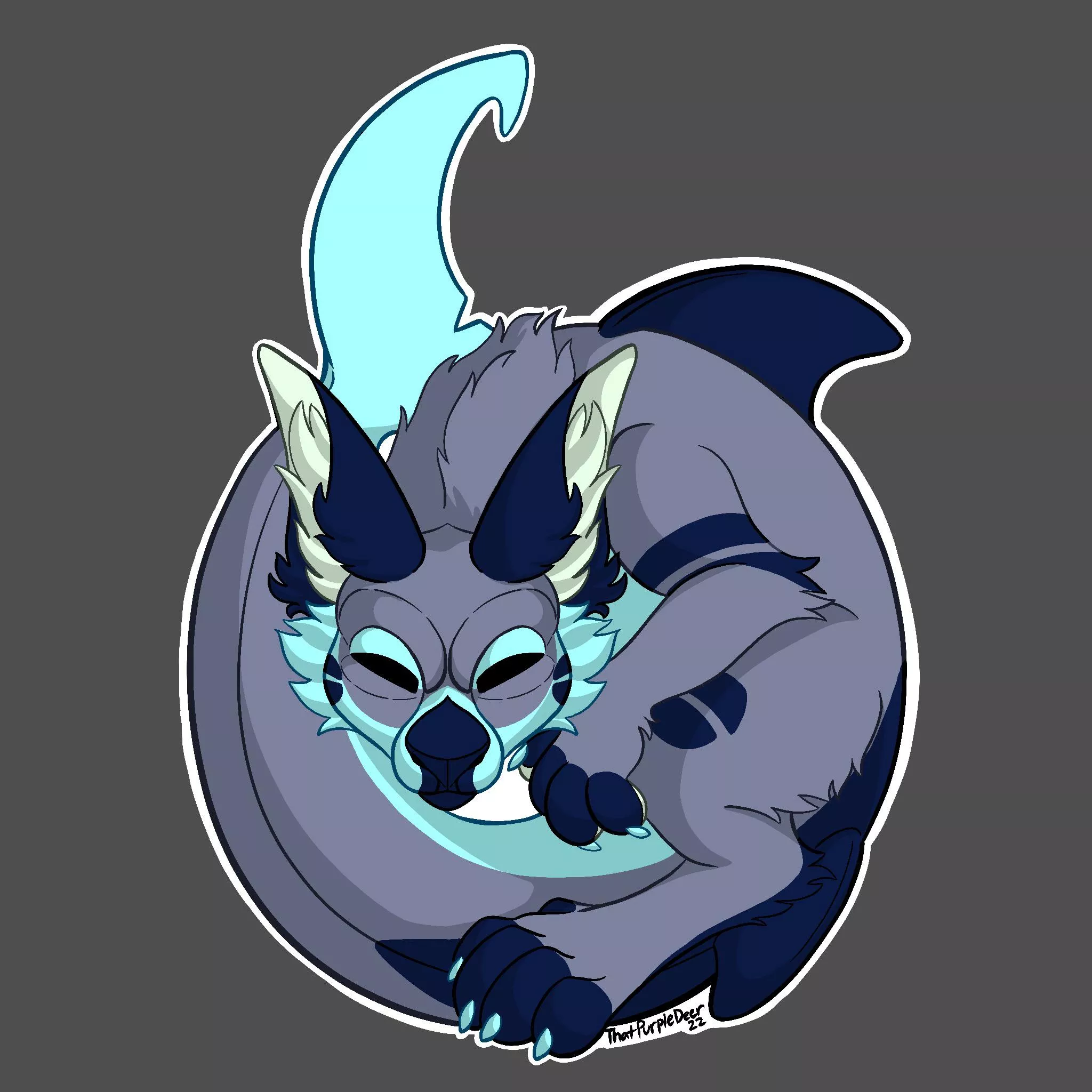 Manokit (sticker design commission, art by me)