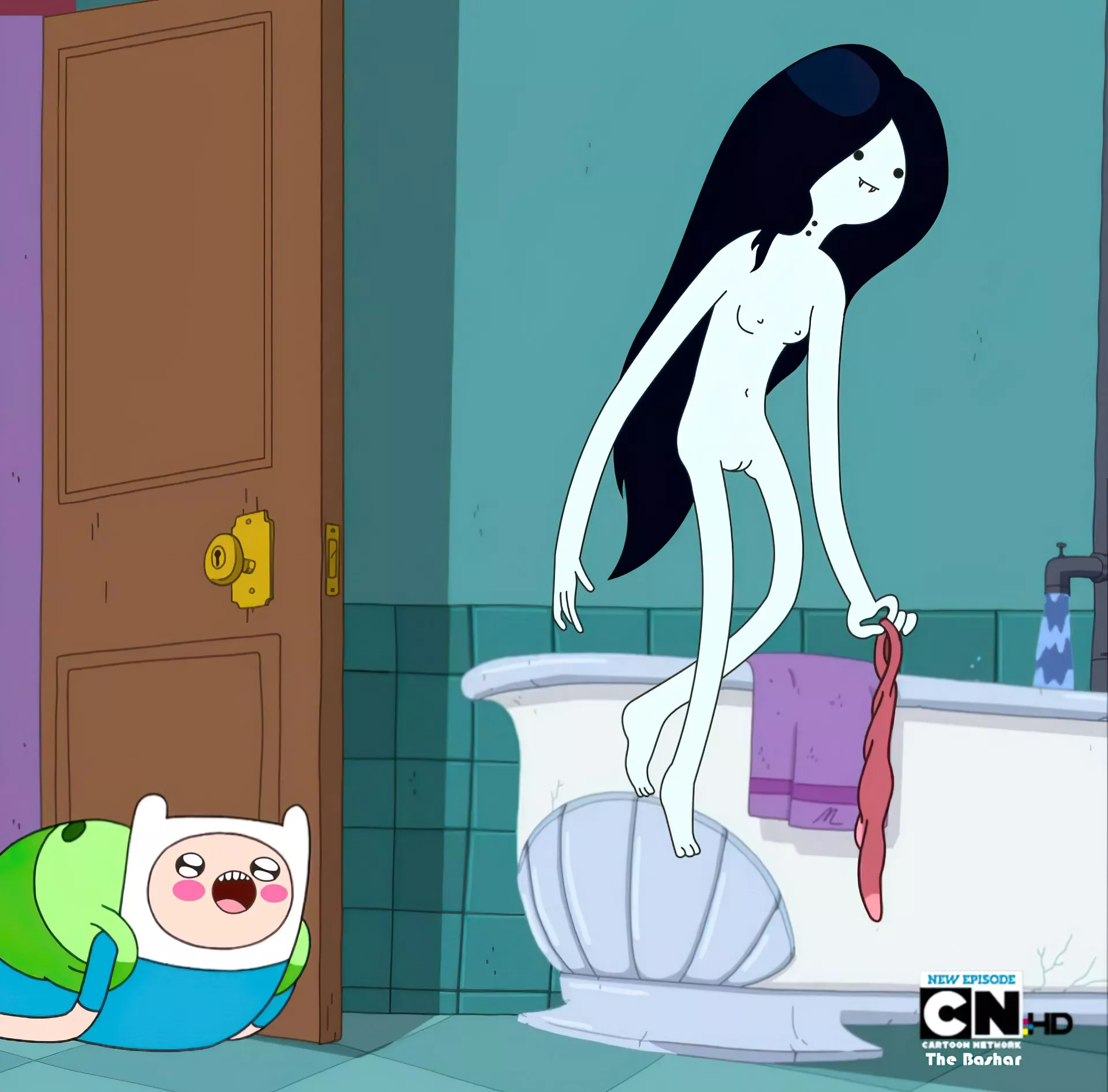 Marcy getting undressed