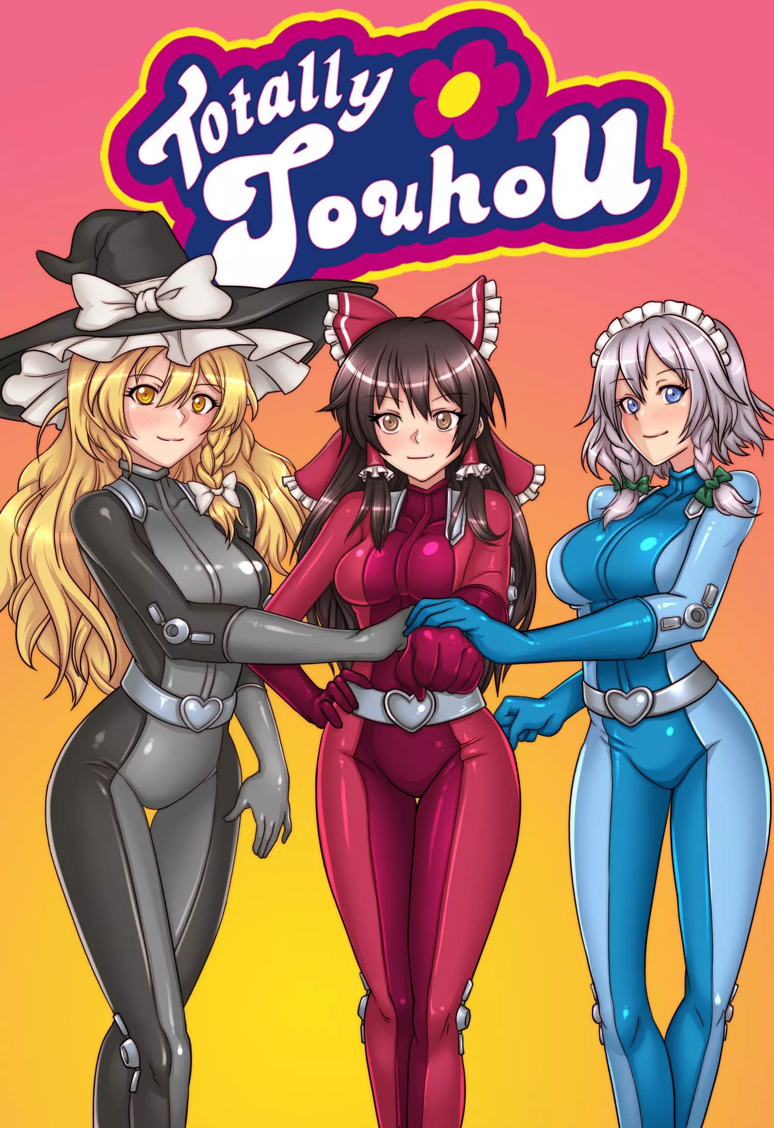 Marisa, Reimu & Sakuya in Spy Suits (Touhou Project)