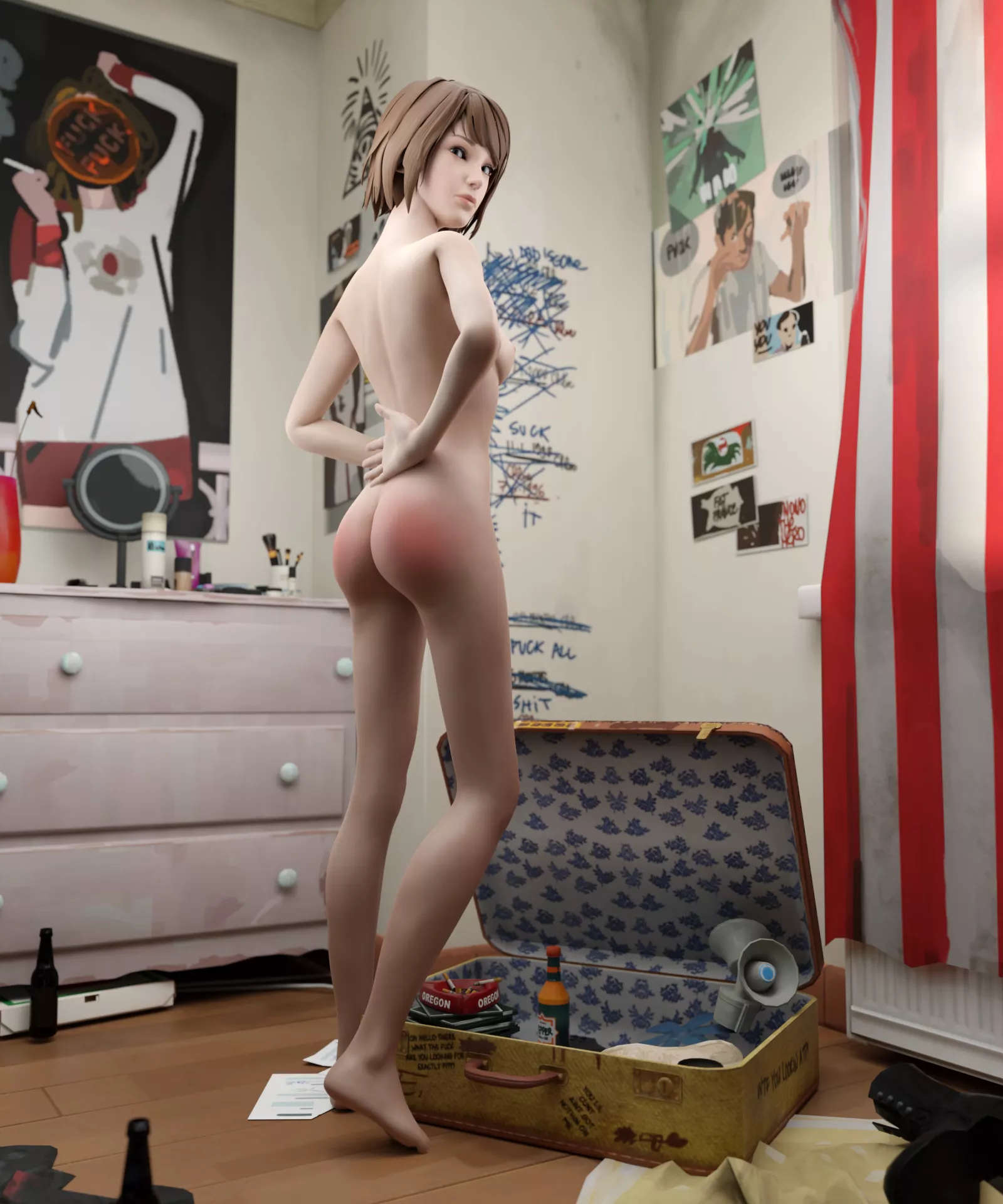 Max Caulfield - Smacked Butt (KinkBlink)