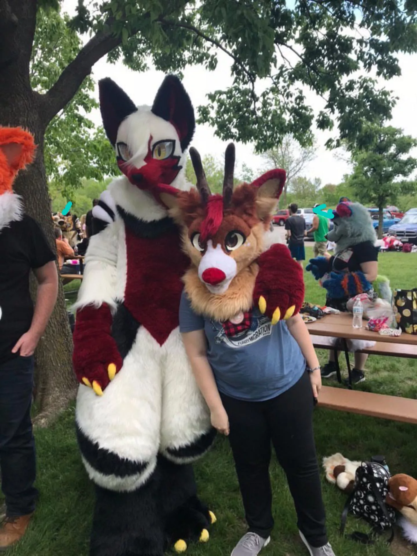 me and Maple Fox at a picnic