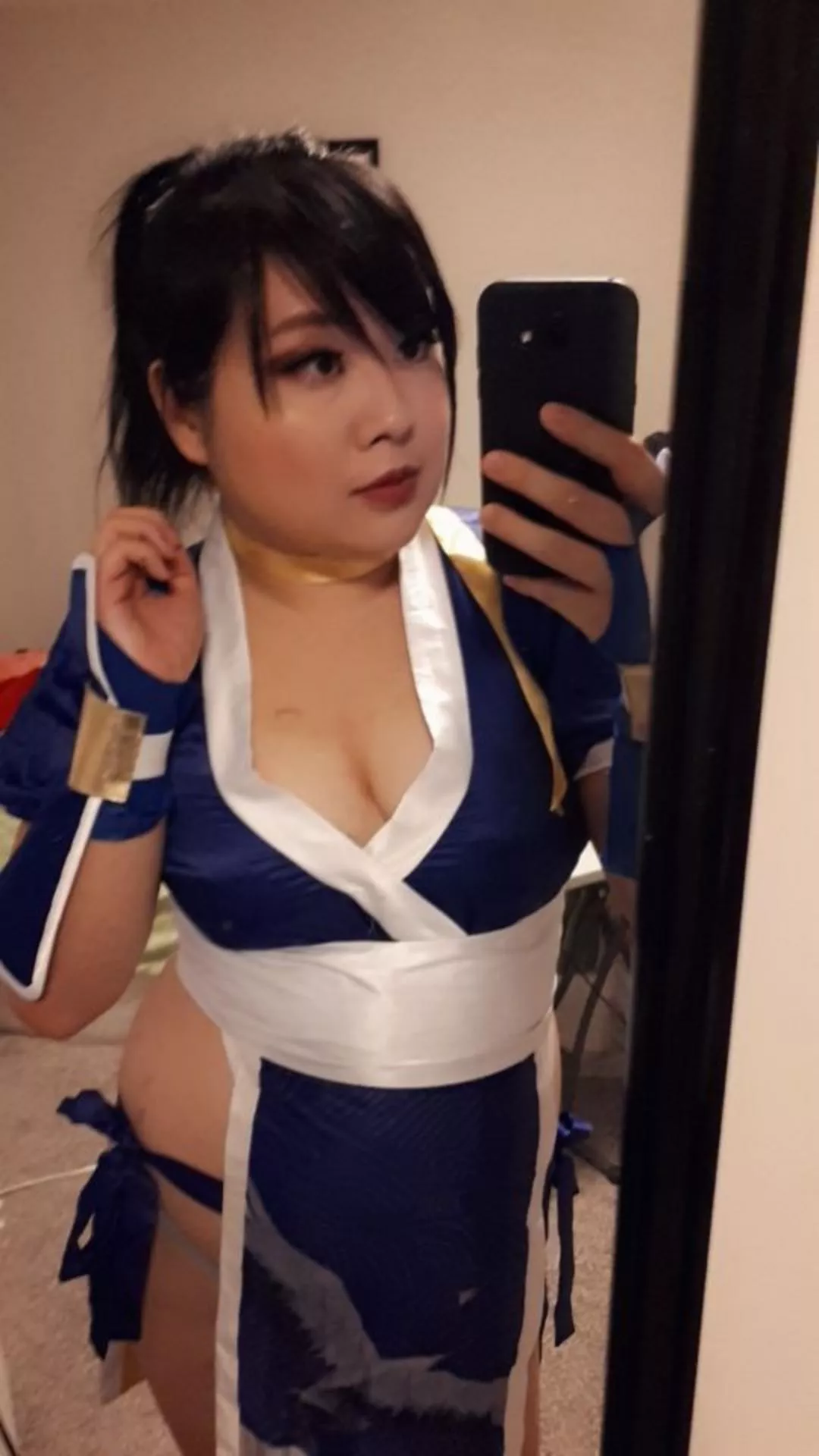 me in a Kasumi cosplay :)