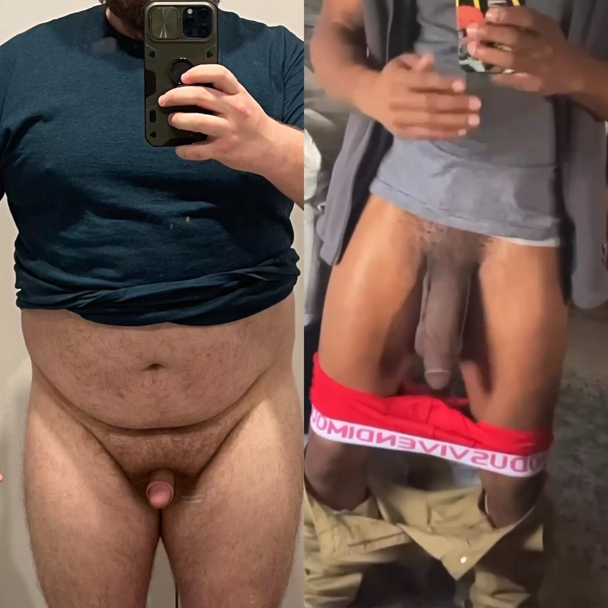 Me [left] vs the guy who pounded me out last weekend [right]. Who’s bigger? 😂