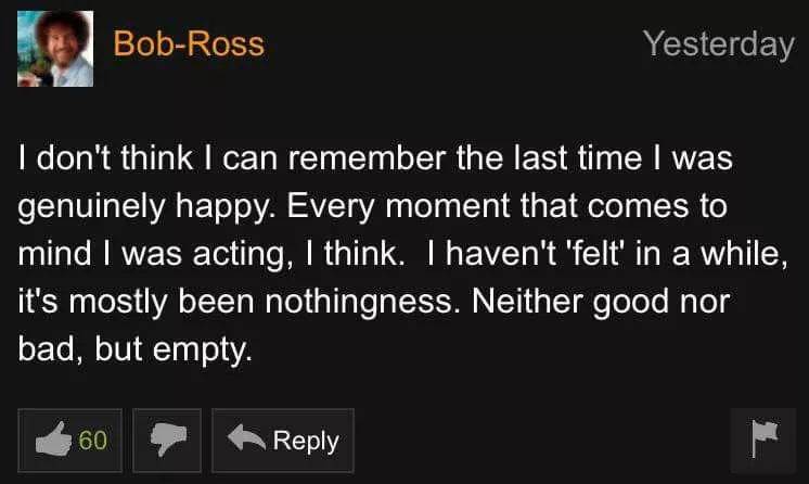 me too bob ross, me too