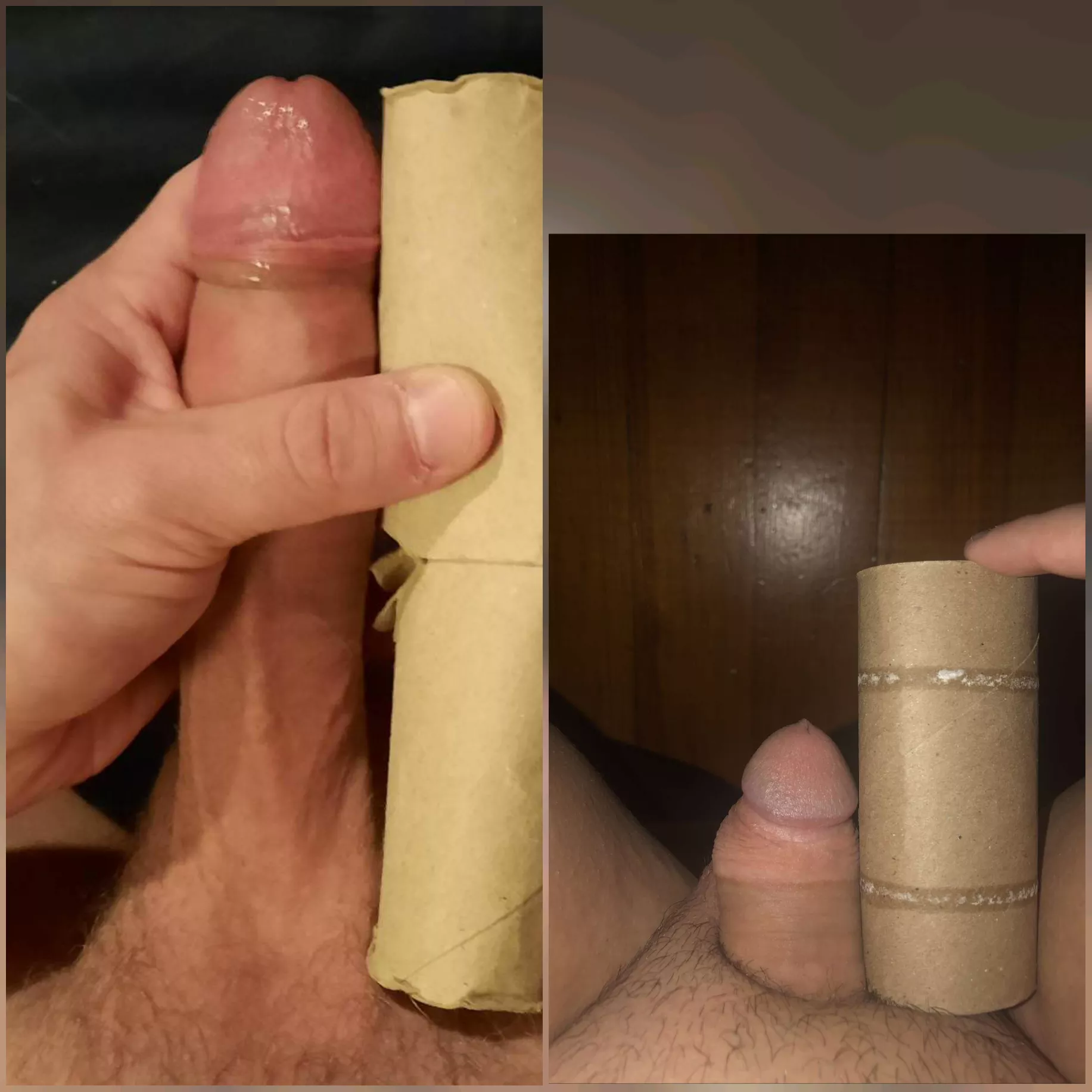 Me vs. u/Far_Match657 compared 😁 He says that's hard on his pic, it's so small that I find it hard to believe