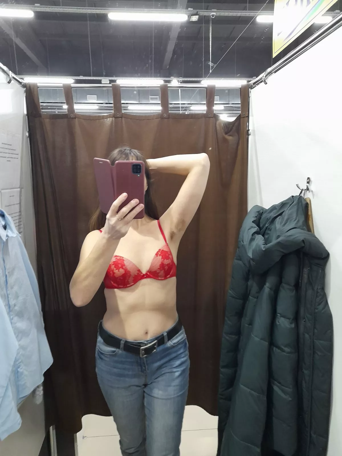 Meanwhile, in the fitting room