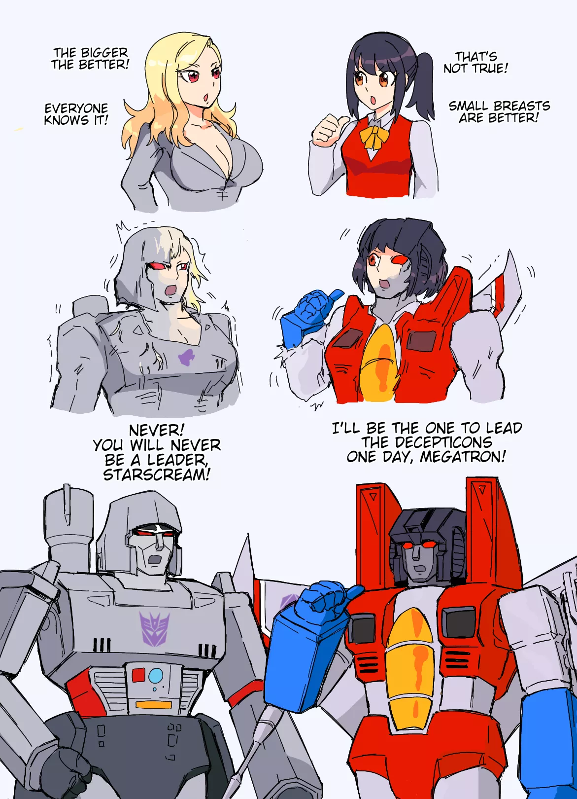 Megatron and Starscream TF by Mopan