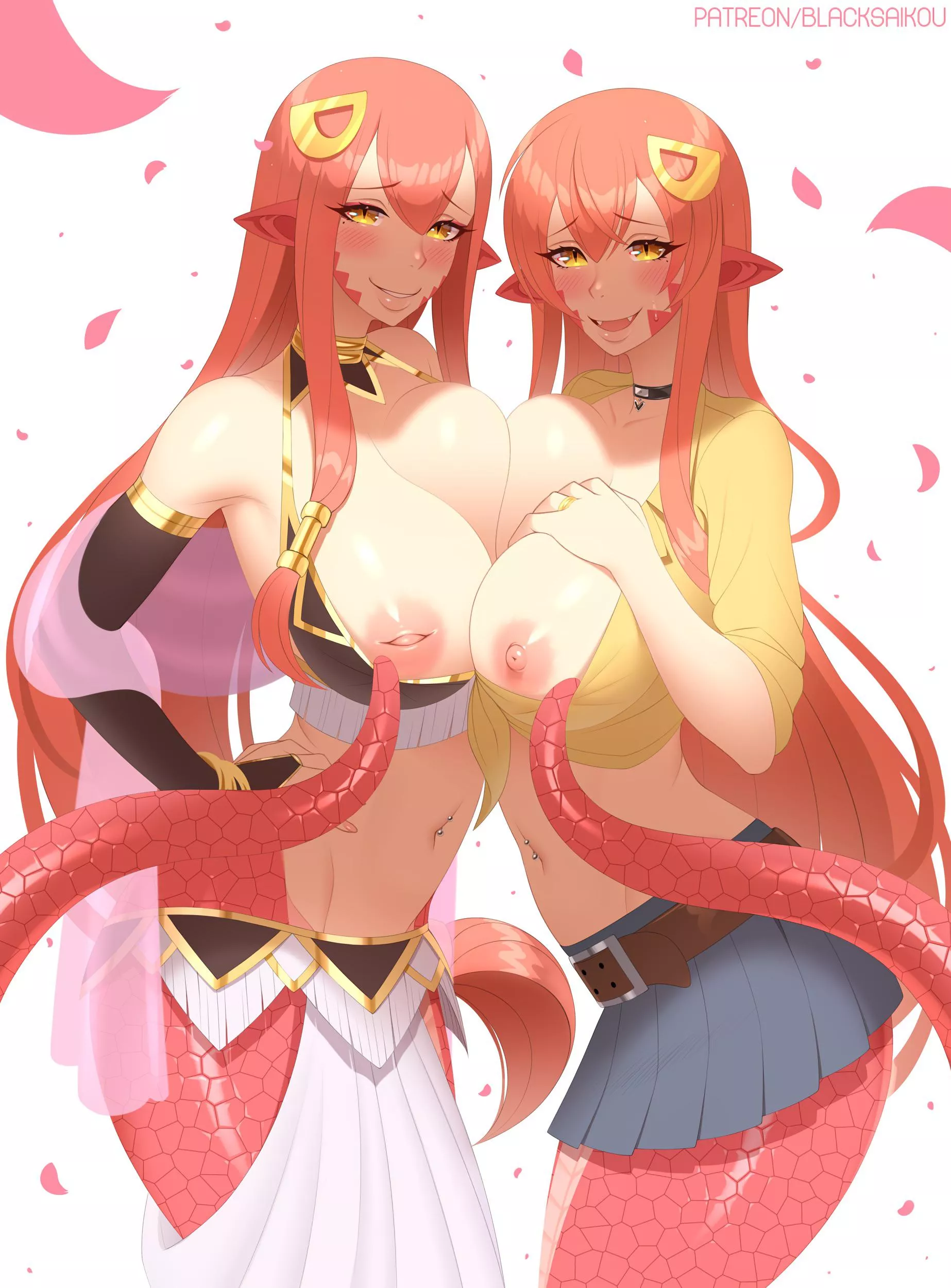 Miia & Her Mother (BlackSaikou) [Monster Musume]