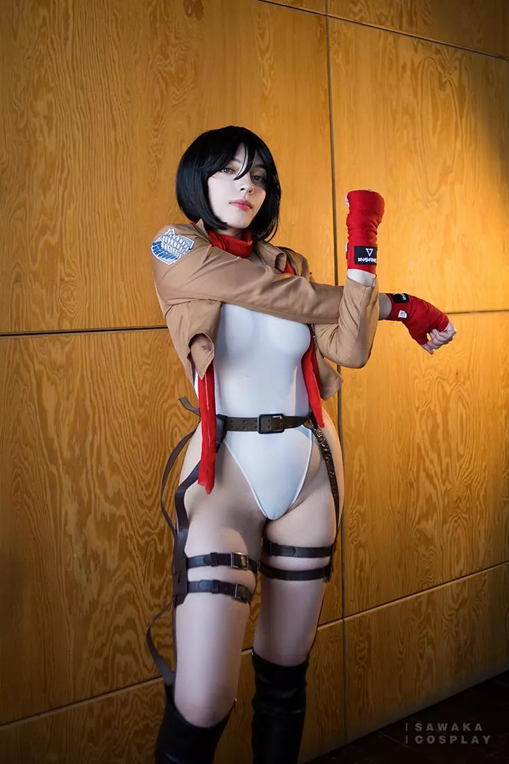 Mikasa Ackerman cosplay by Sawaka