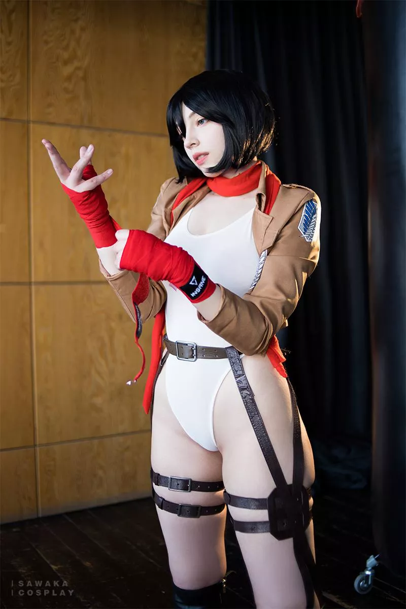 Mikasa Ackerman cosplay by Sawaka