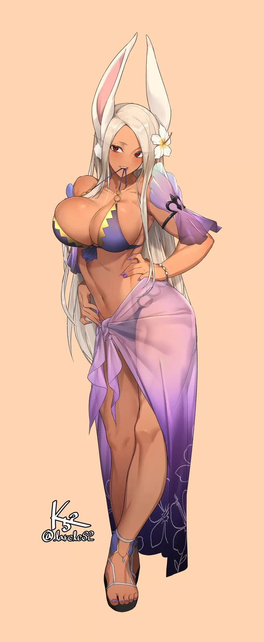 Miruko's life crushing thighs in Camilla's bikini