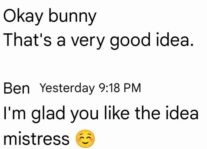 Mistress named me bunny and bunny only cares about keeping mistress happy