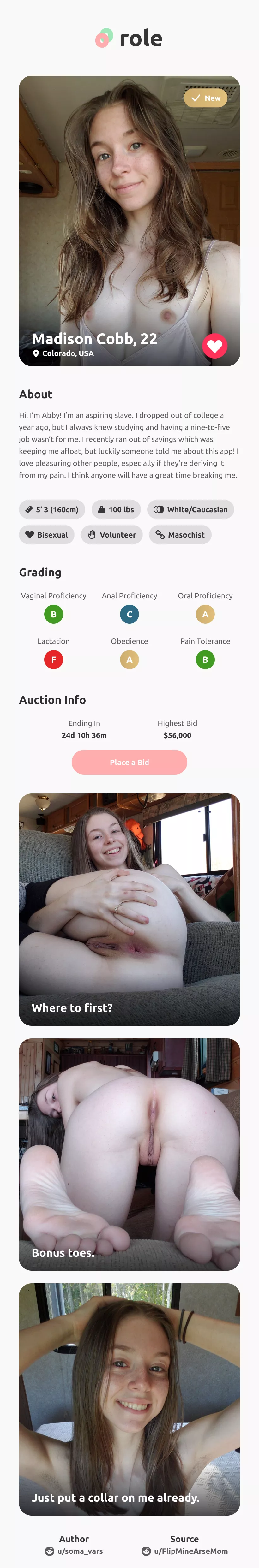 Modern Slave Auctioning Platform