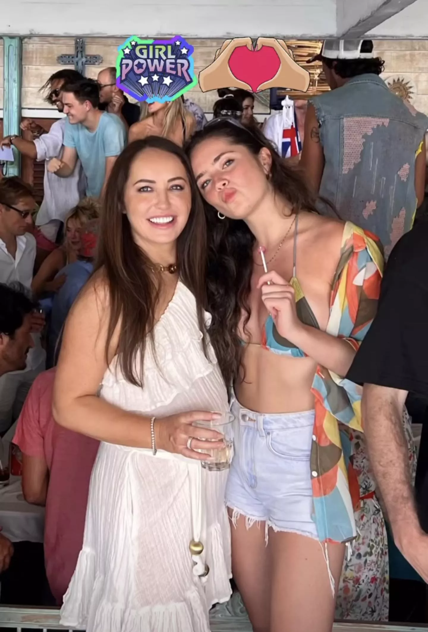 Mom and 18 year old daughter out partying on vacation. What would you do with them?