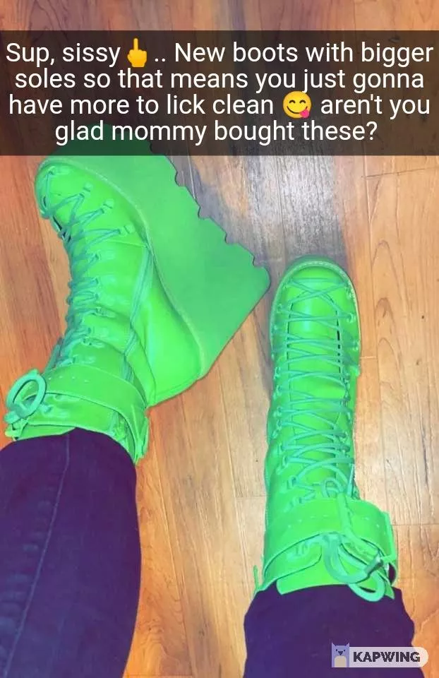 Mommy bought these boots thinking about you