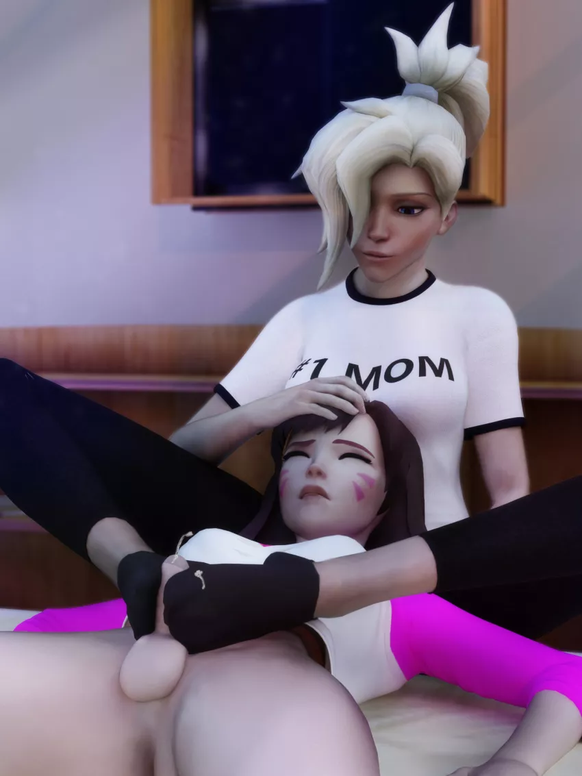 ï¿½ï¿½Mommy Mercy taming caer of D.Va (Overwatch) [Dawadd]