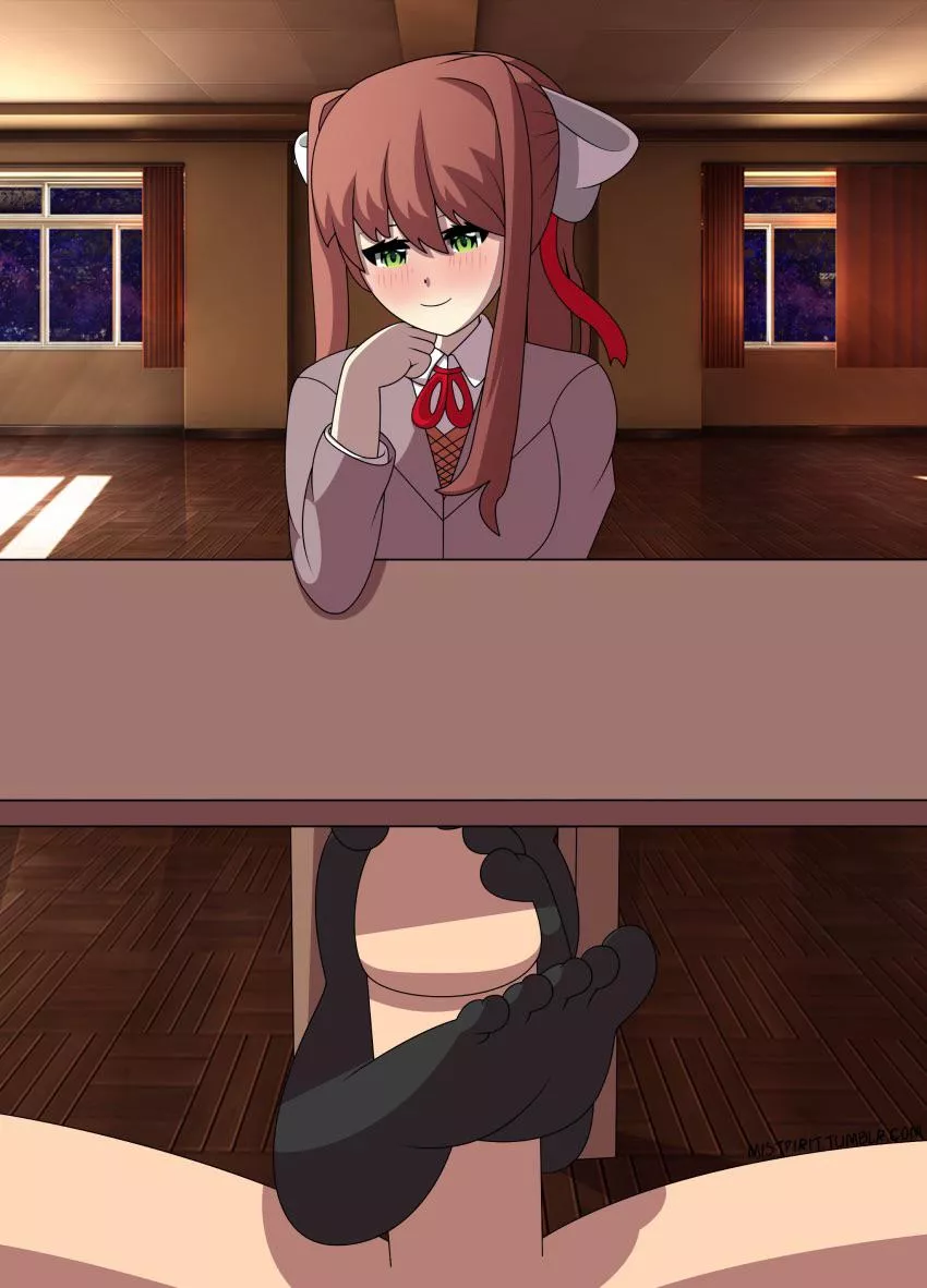 Monika footjob💚 (mistpirit)