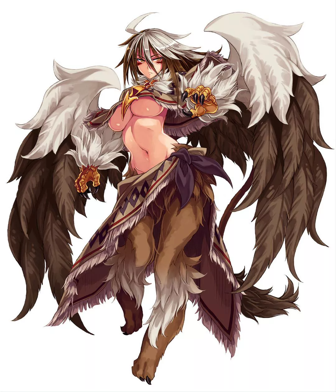 monster girl encyclopedia griffin I'd love to be held by her