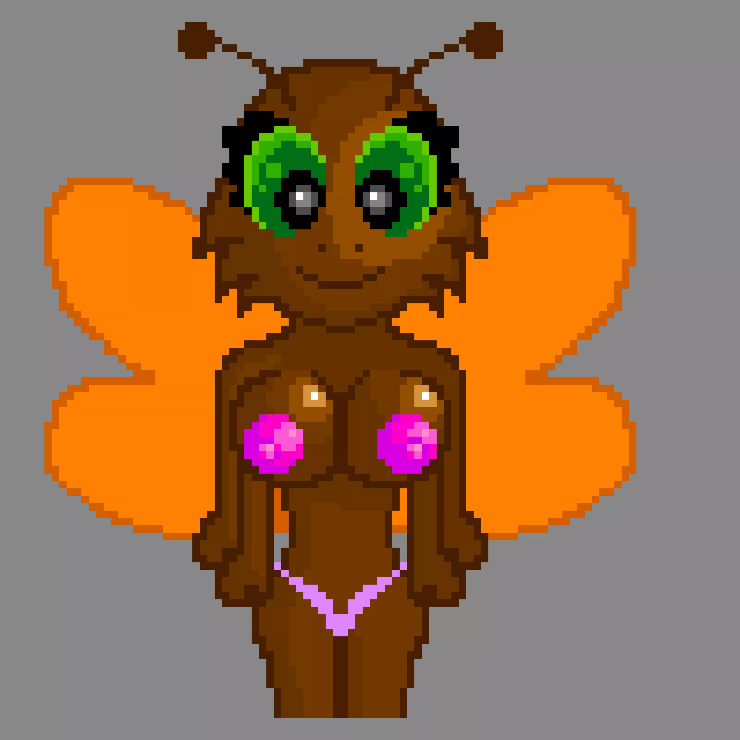 Moth Lady's moth boobs