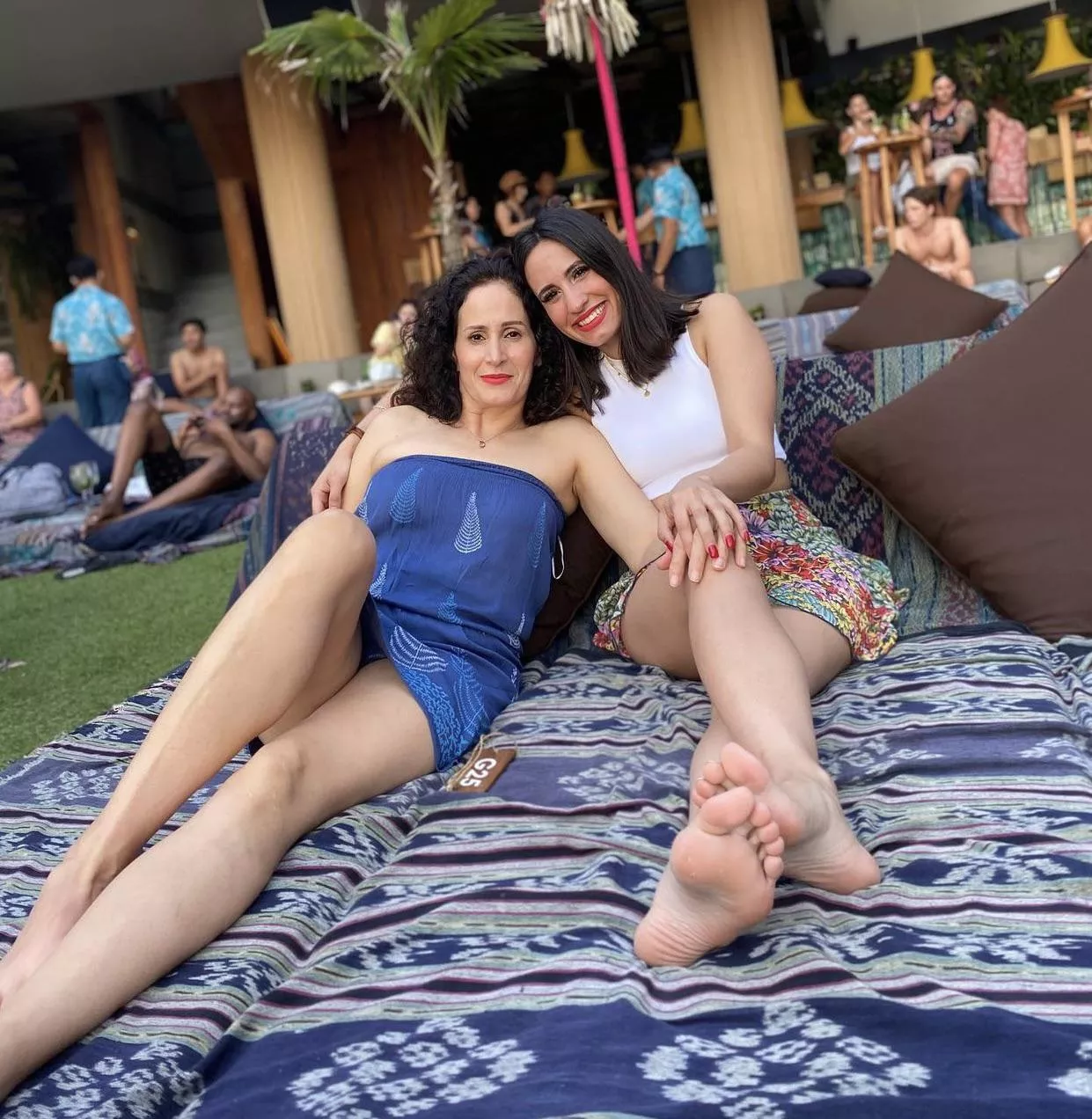 Mother and Daughter on vacation