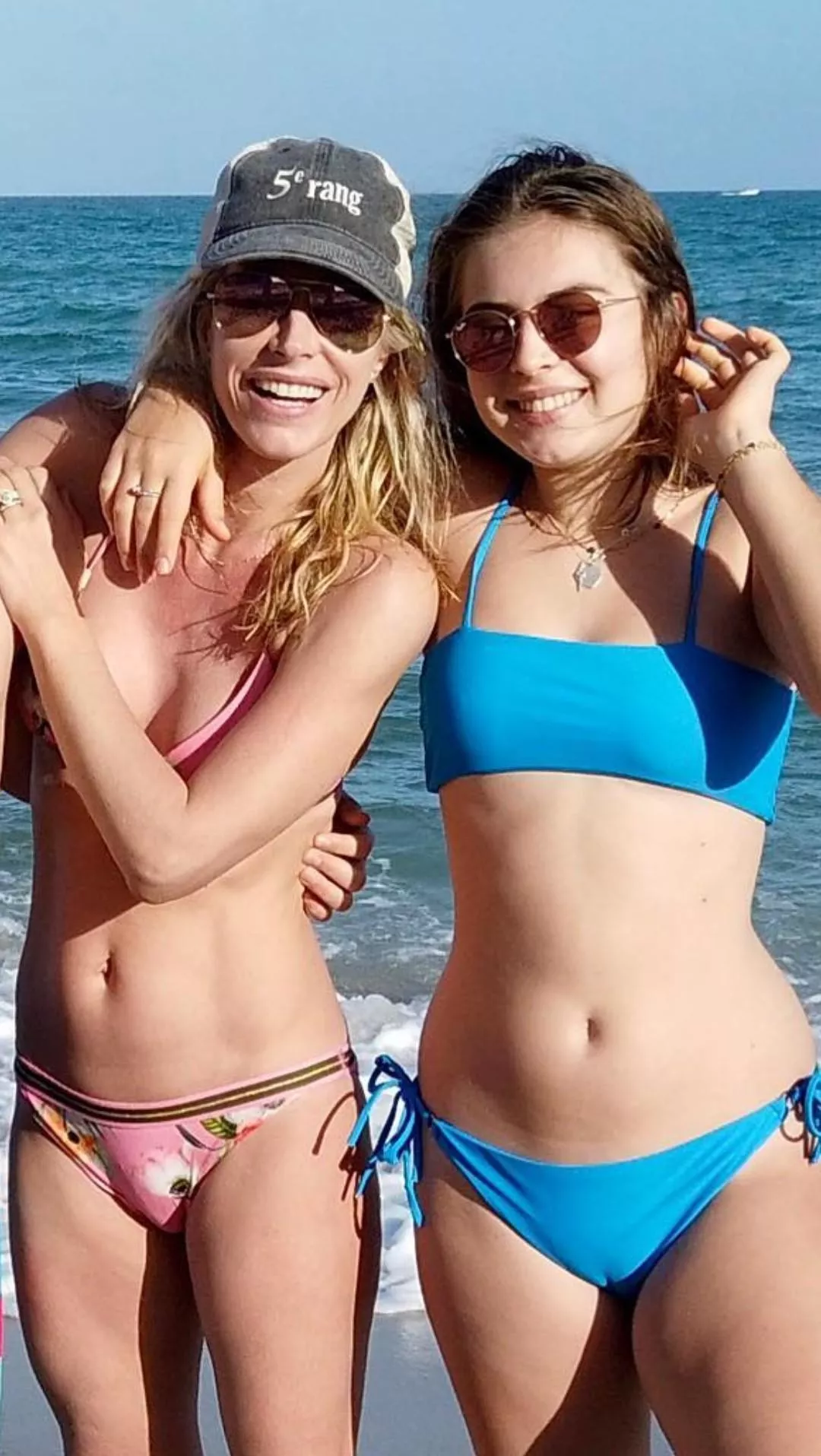 Mother/daughter duo from Québec. Do you prefer mom's tiny mound or daughter's perfect cameltoe?