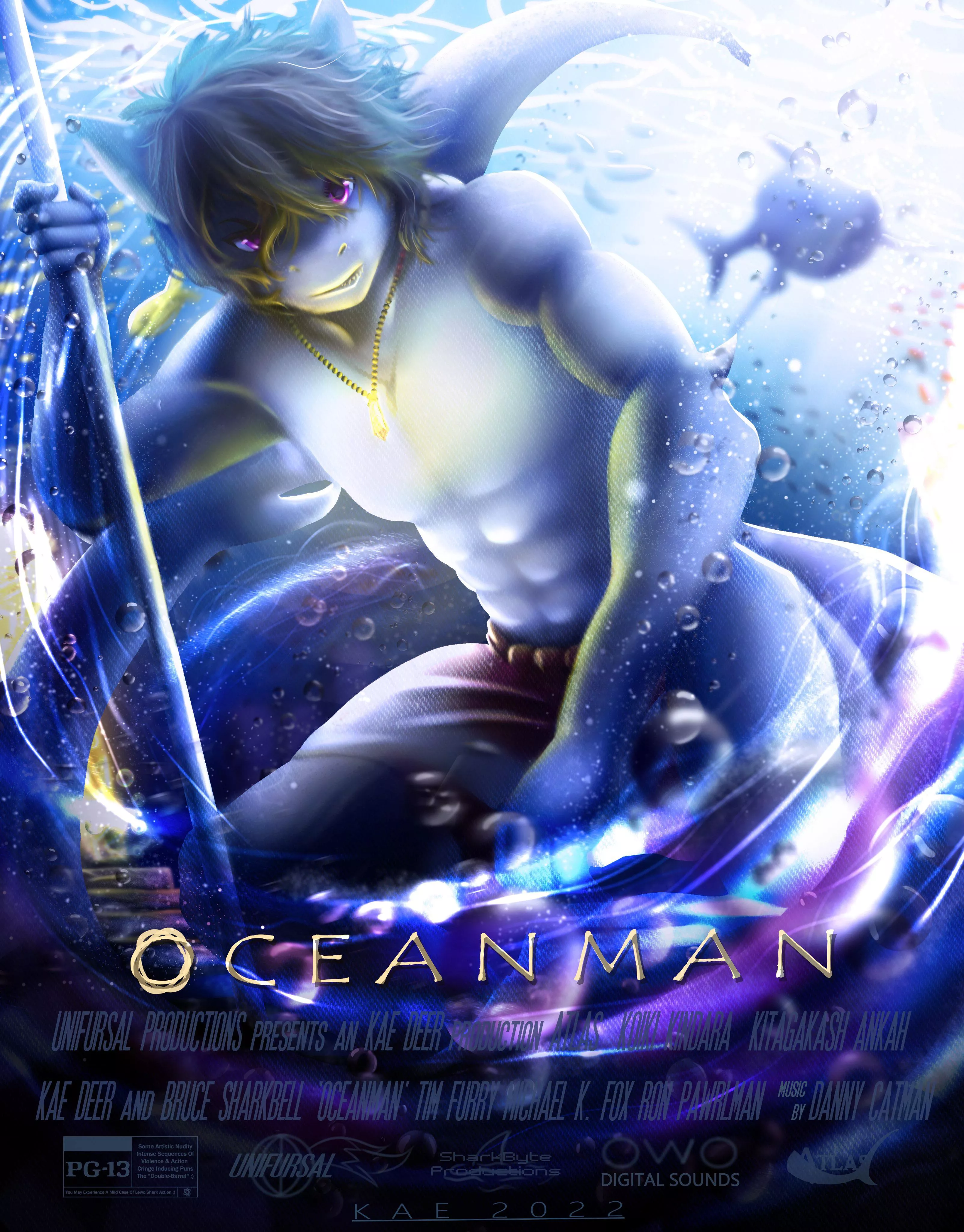 Movie Poster: OCEANMAN (Art by myself: @ HeroModeMedian on TW)