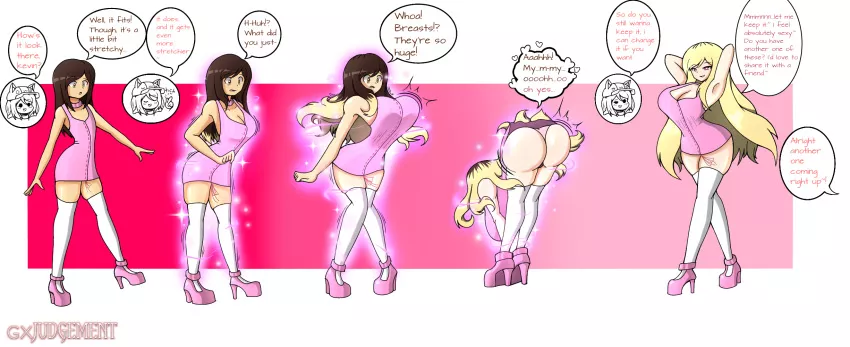 MTF Bimbofication (Artist: Thegxjudgement)