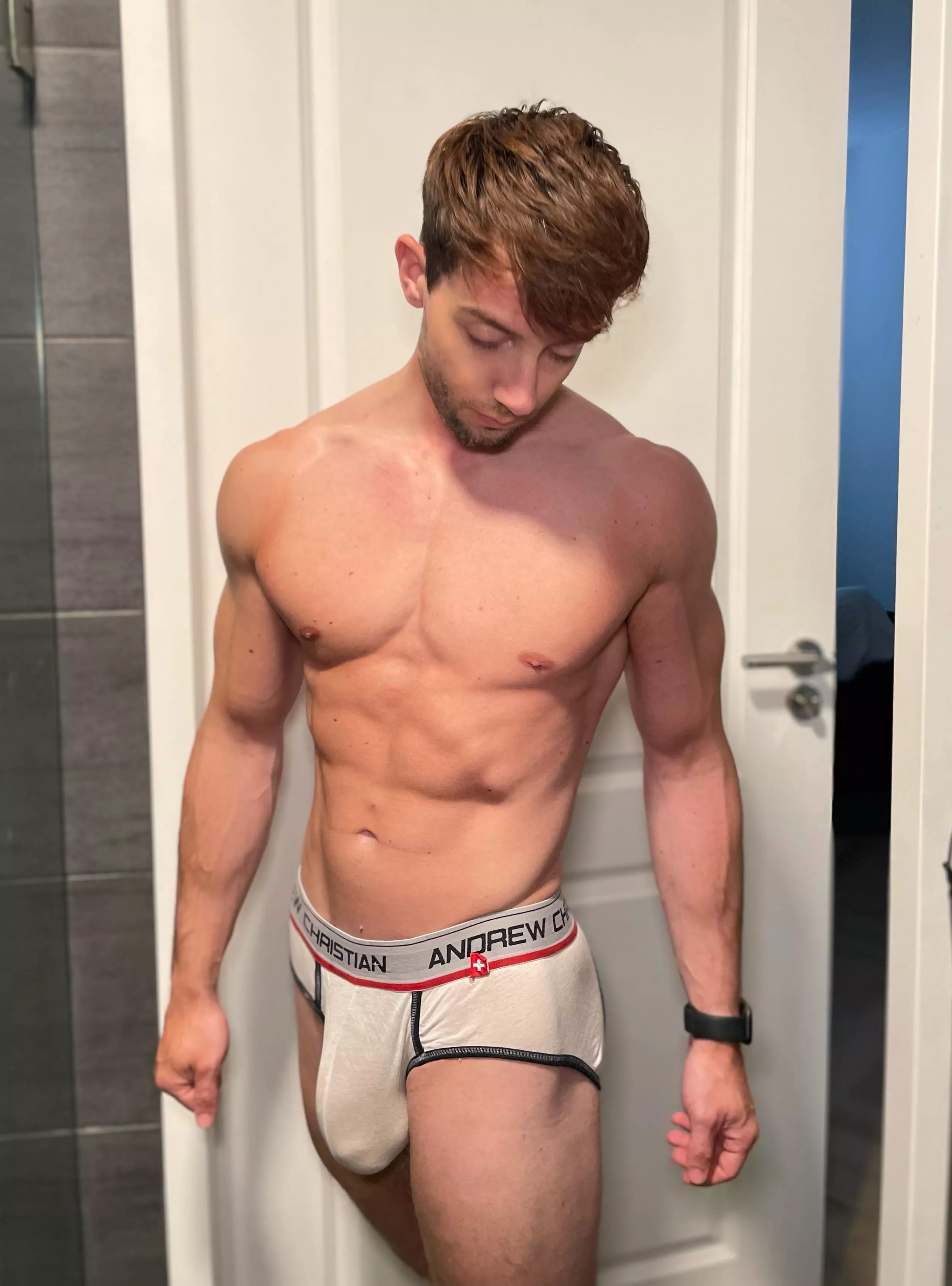 Muscled Boy in Bulging Jock