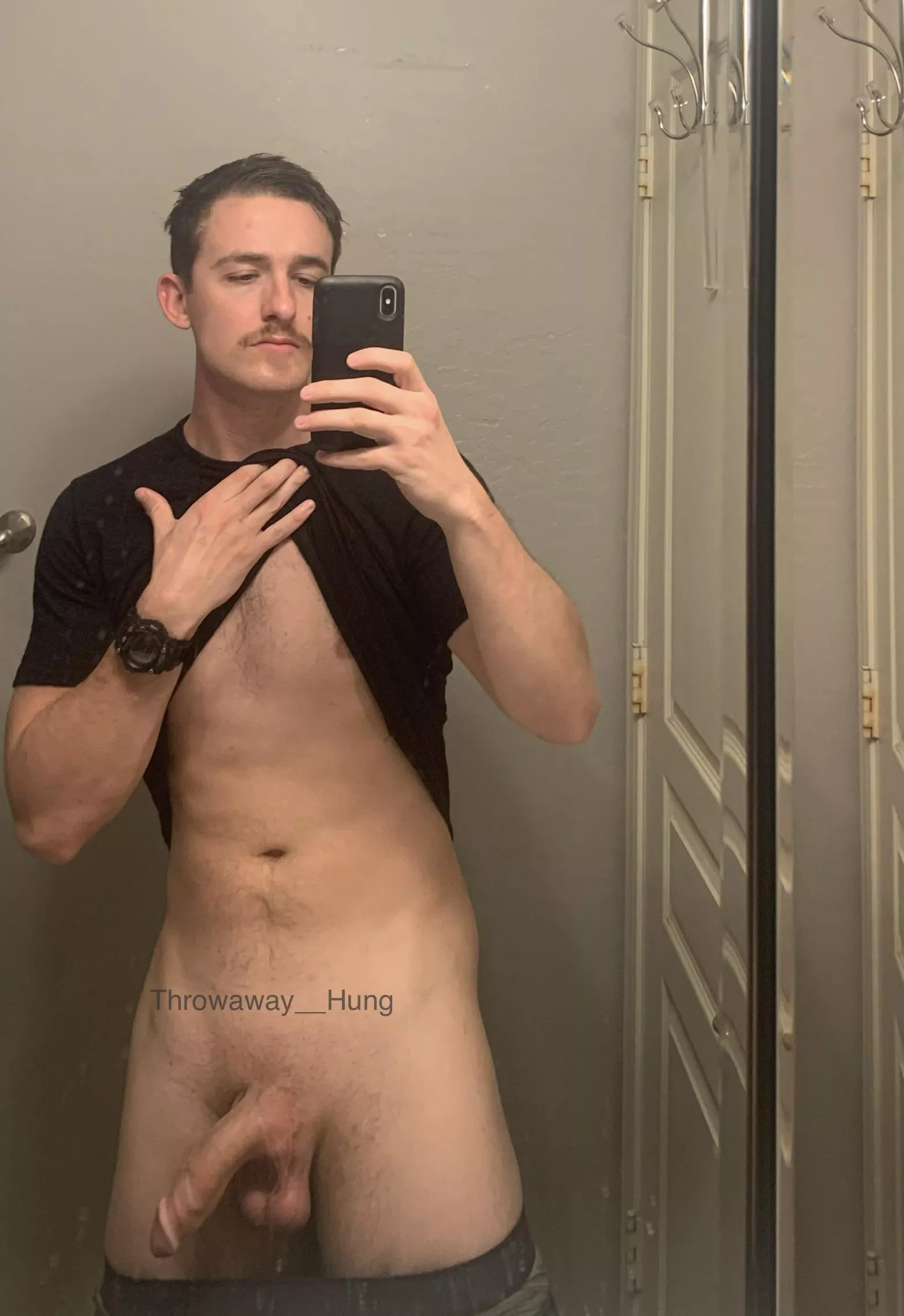 Mustache and a big long dong