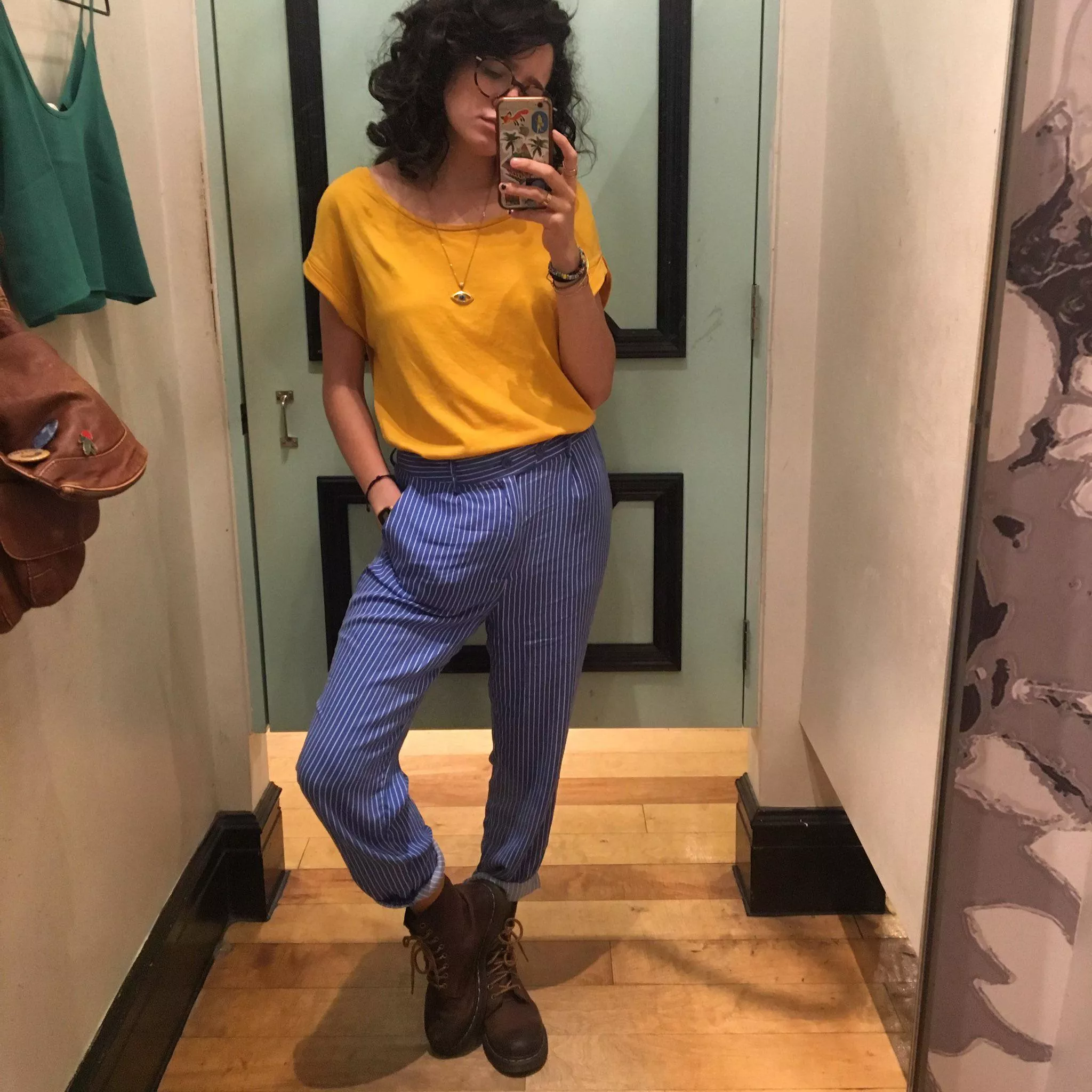 Mustard on the shirt