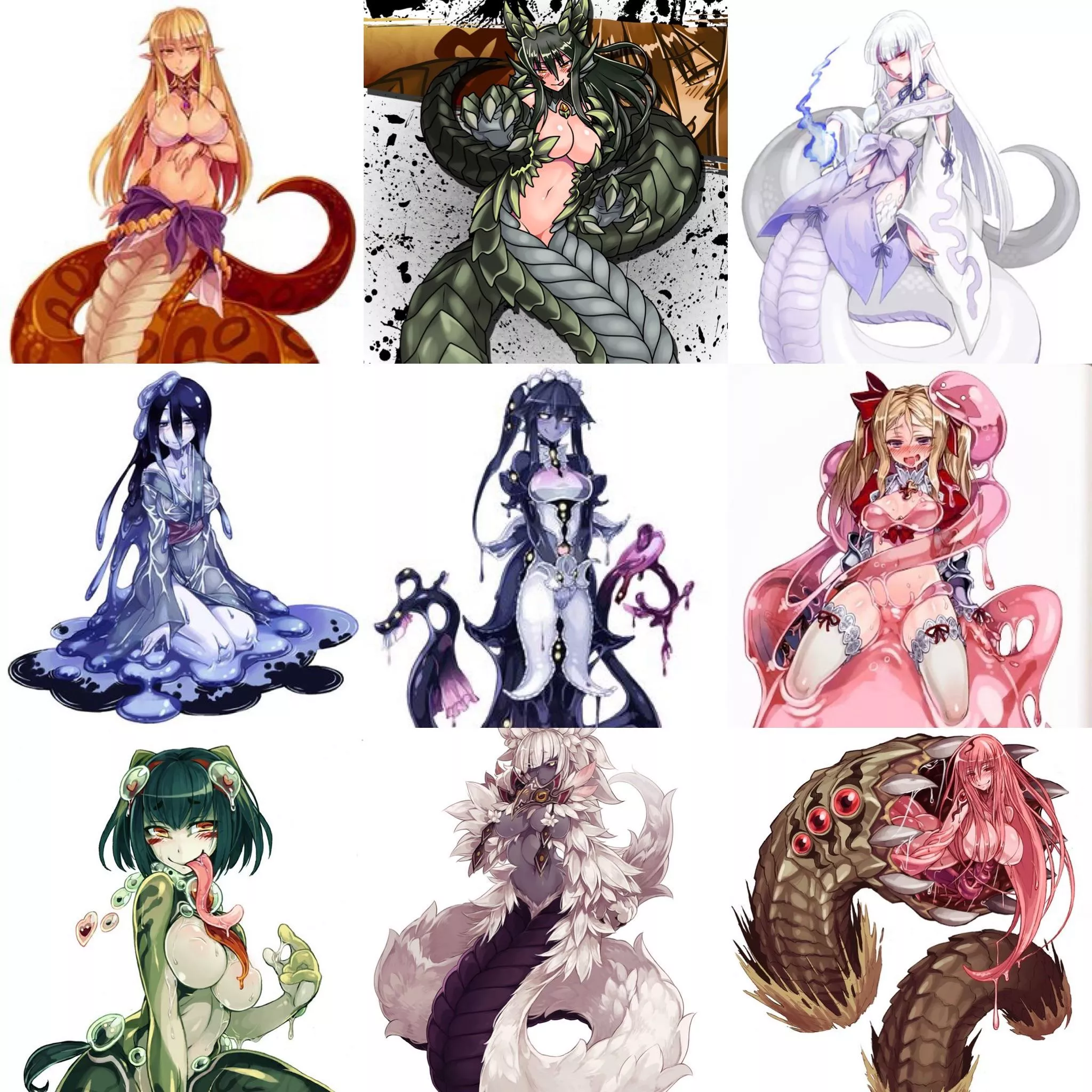 My 3x3 of monster girls