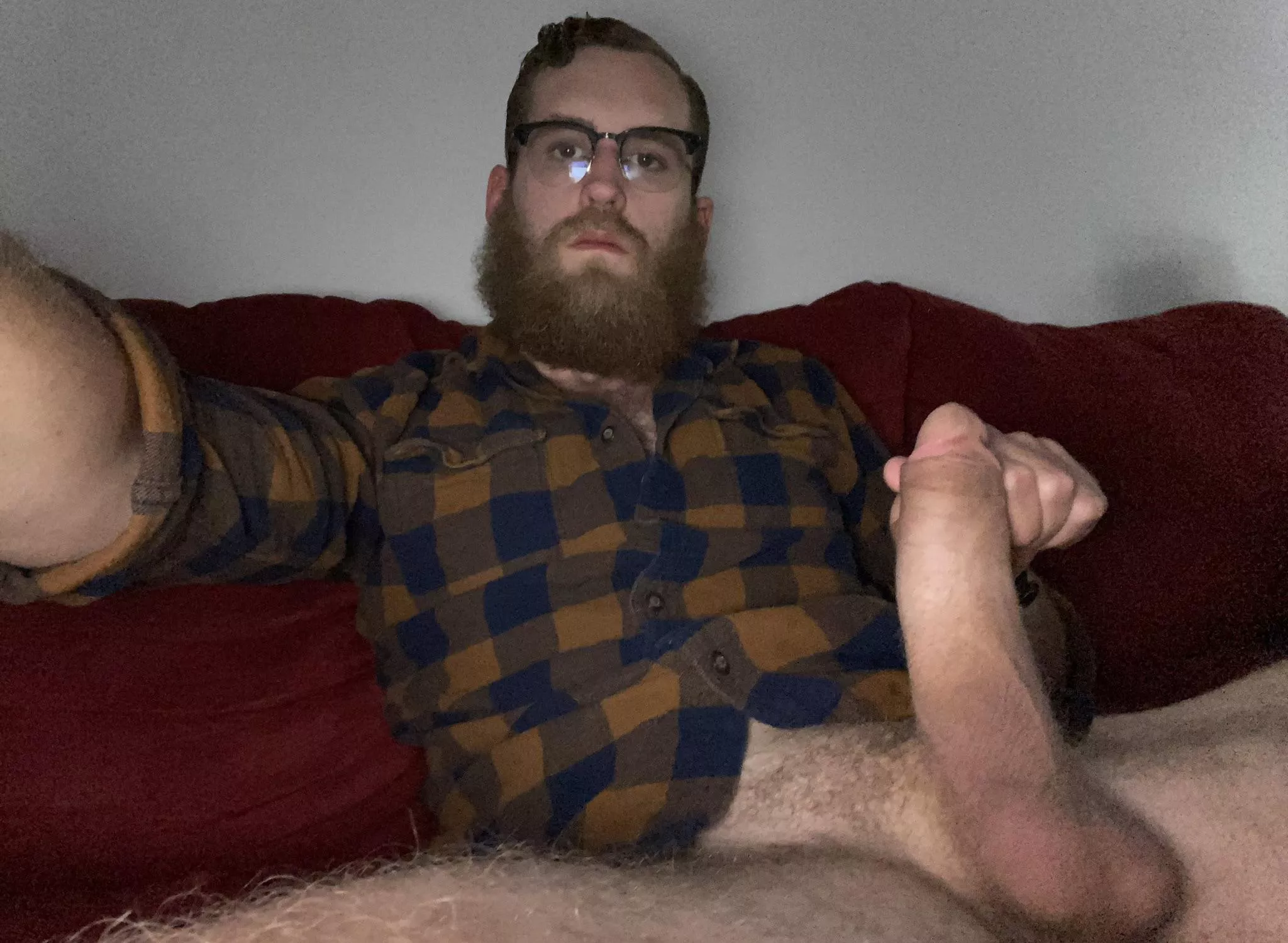 My beard & massive cock