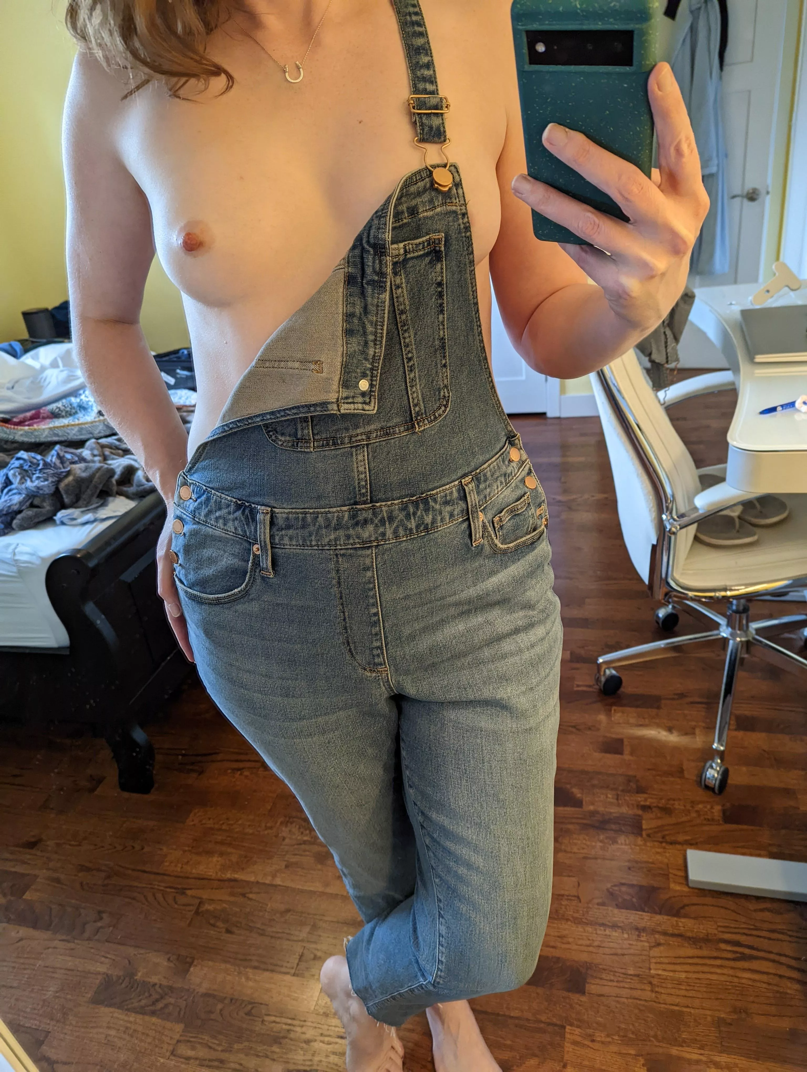 My bf requested overalls. whaddya think?