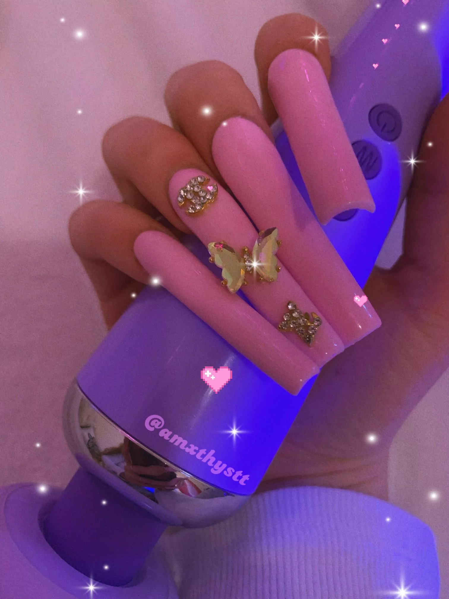 my birthday nails ðŸ’“