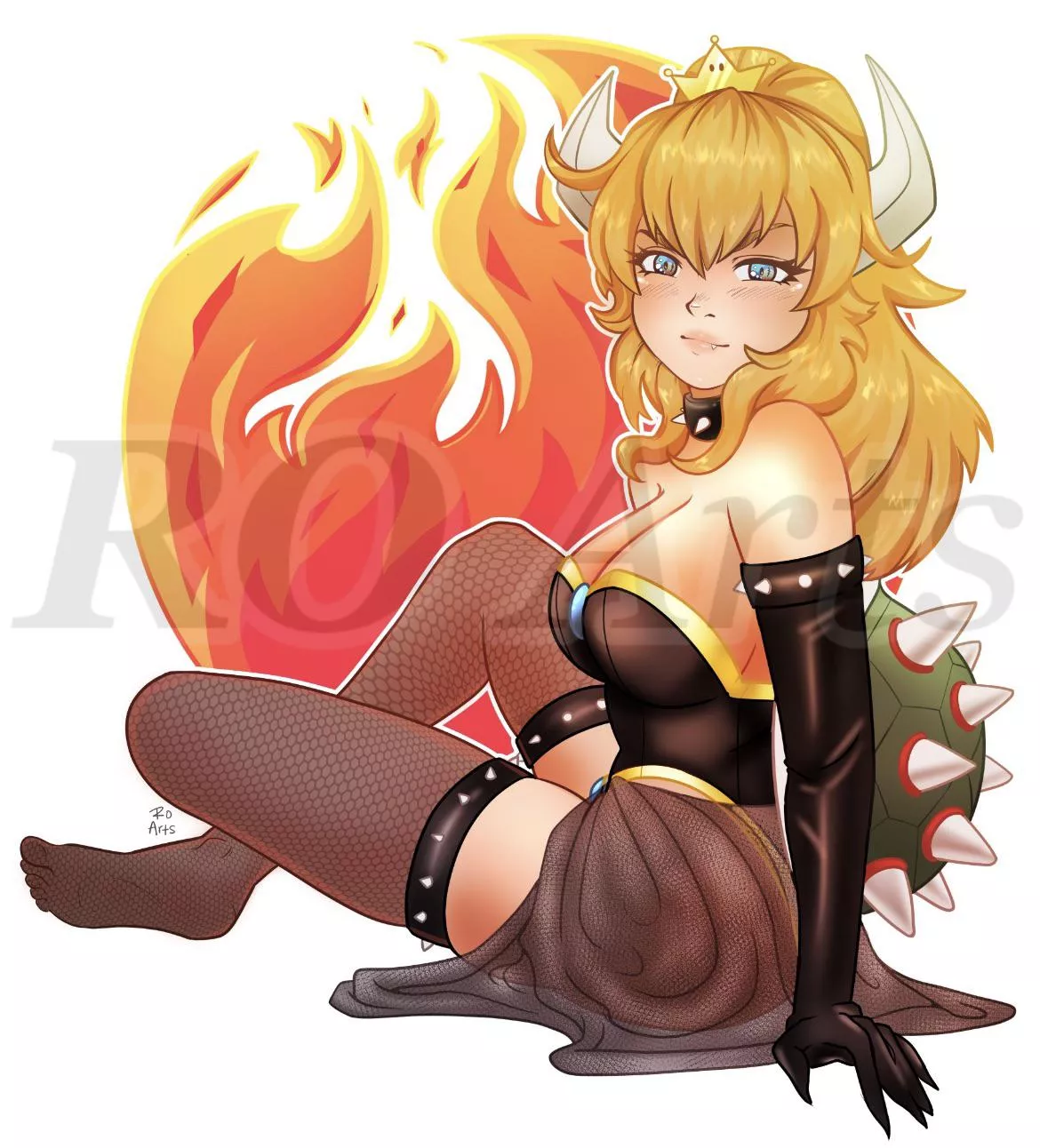 My Bowsette piece from Stream last nightðŸ”¥