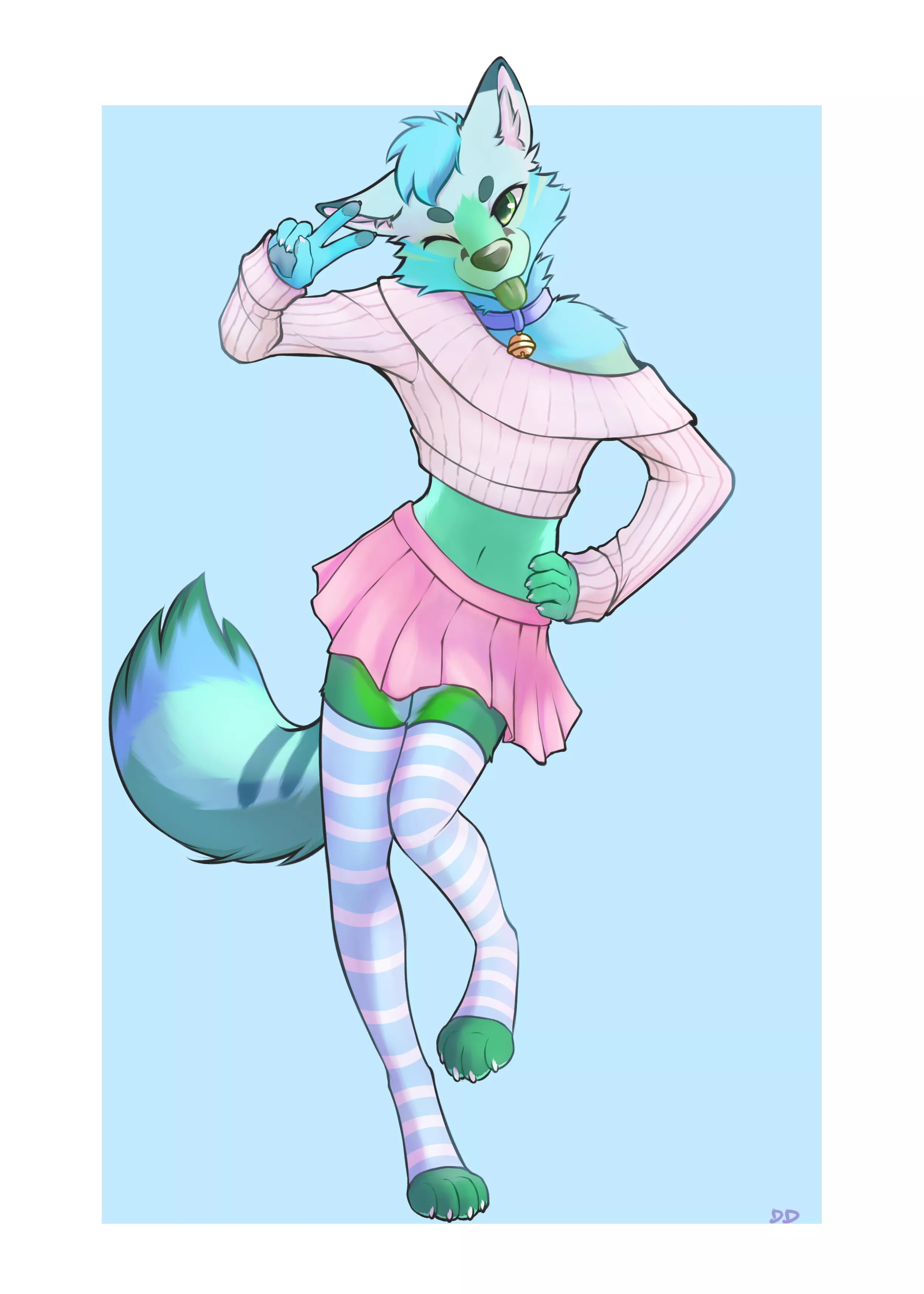 My boyo in some cute clothes!! Art by @DDDDGIO on twitter