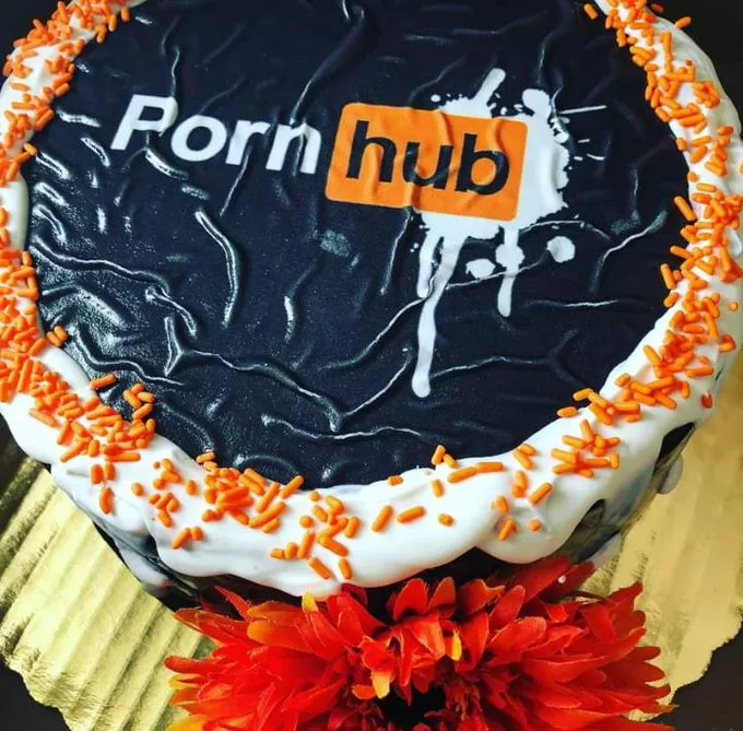 my brother got a pornhub cake