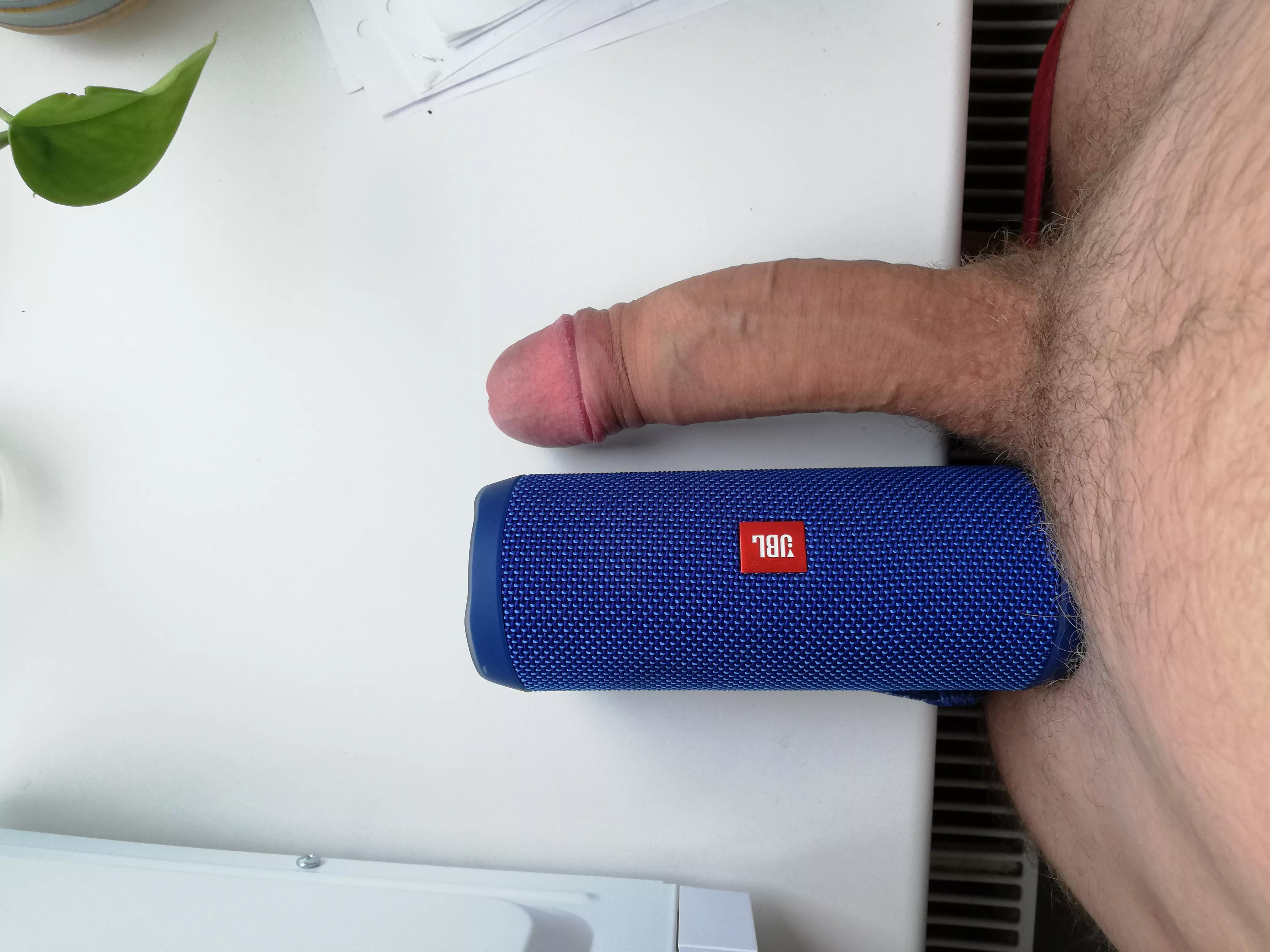 My cock against a JBL speaker